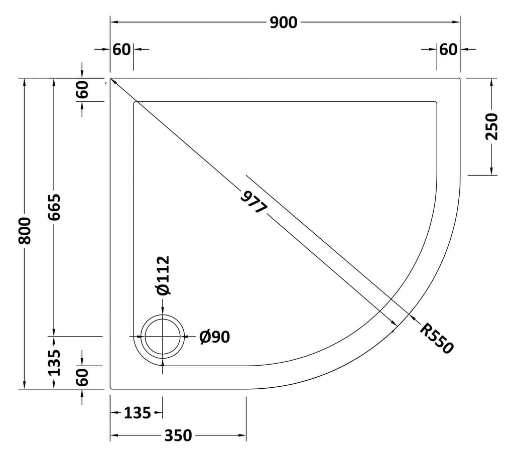 Flexible shower tray with precise measurements and sleek design for modern bathrooms. Perfect for efficient space utilisation and stylish bathroom upgrades.
