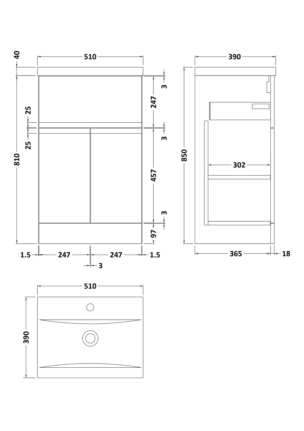 Ergonomic bathroom vanity unit with drawers and cabinet storage, designed for modern bathrooms, featuring sleek lines and durable materials.