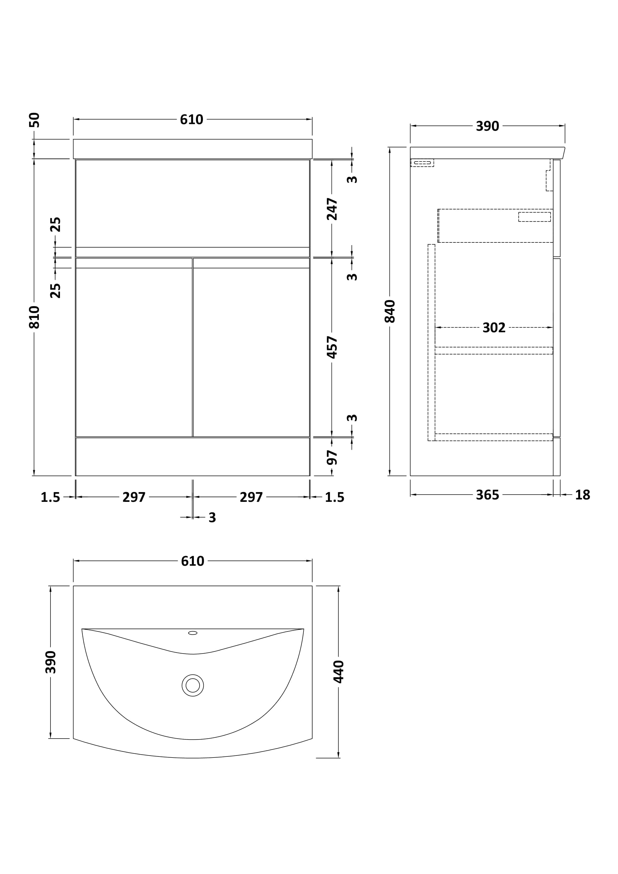Sleek modern bathroom vanity with integrated sink, stylish storage cabinets, and precise dimensions for bathroom renovation projects. Perfect for contemporary Bubly bathrooms.
