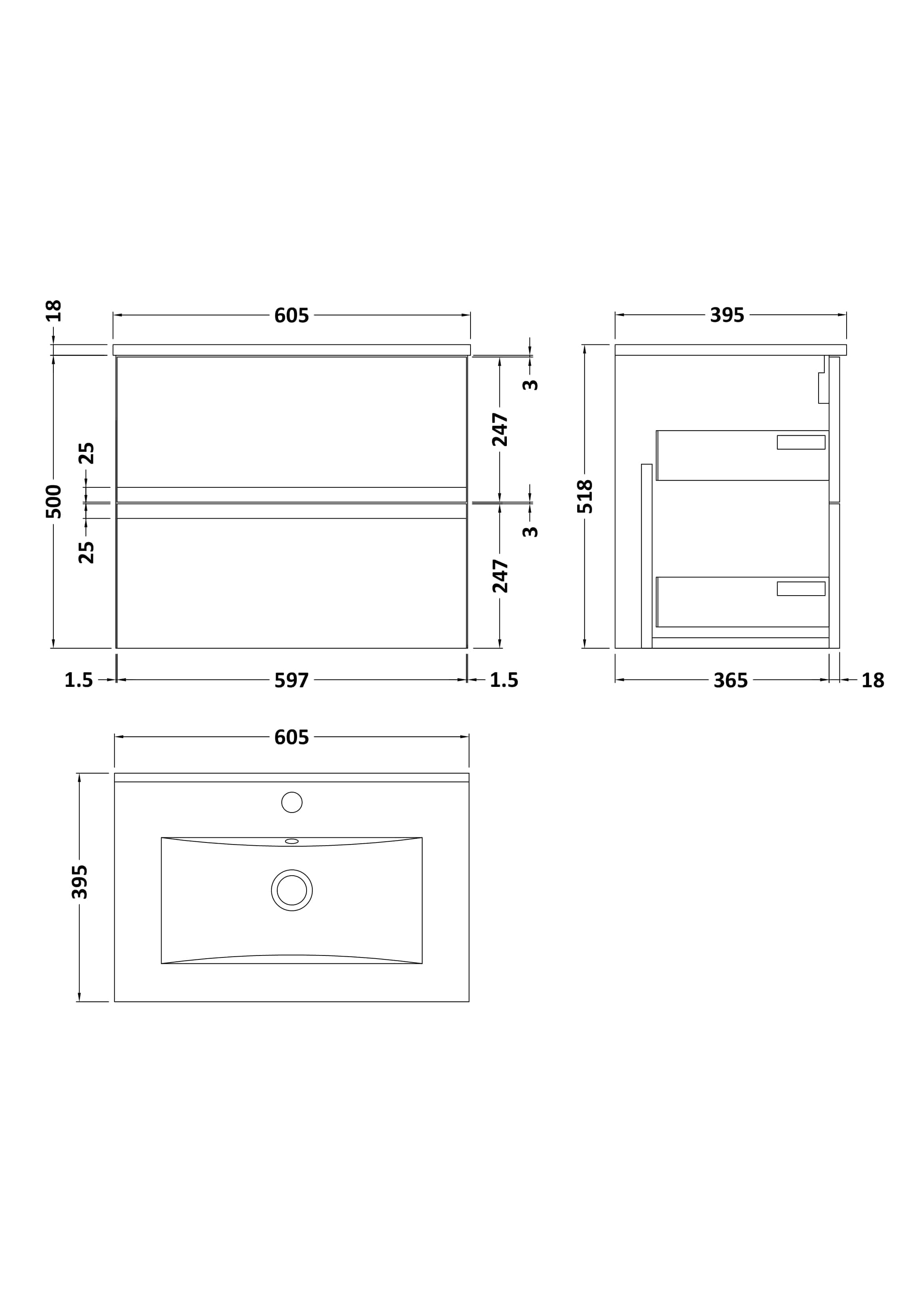 Sleek modern bathroom vanity with dimensions for seamless bathroom renovation and design. Featuring a spacious sink, storage drawers, and clean lines for contemporary Bubly bathrooms.