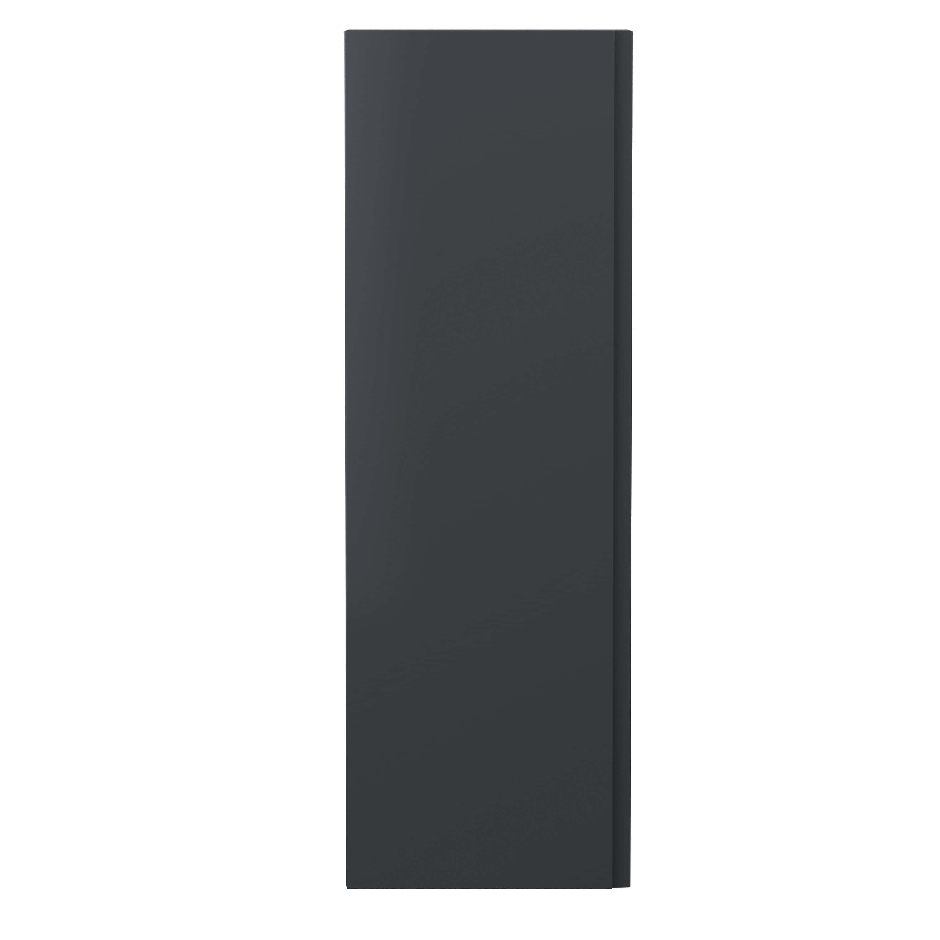 Sleek dark grey bathroom cabinet from Bubly Bathrooms, designed for modern storage solutions. Perfect for contemporary bathroom decor.