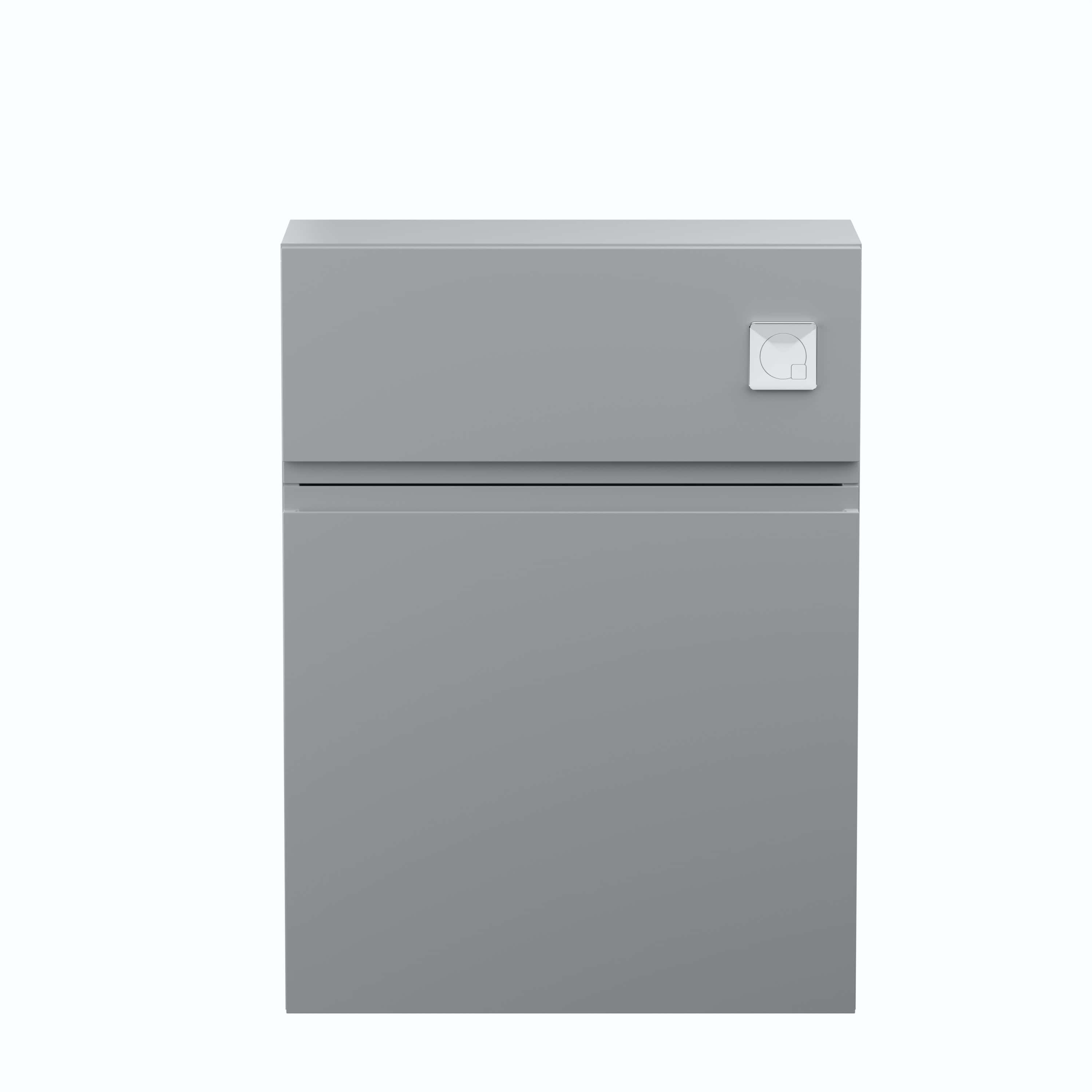 Compact dishwasher with sleek grey finish, perfect for modern bathrooms and kitchens, offering efficient cleaning with user-friendly controls.