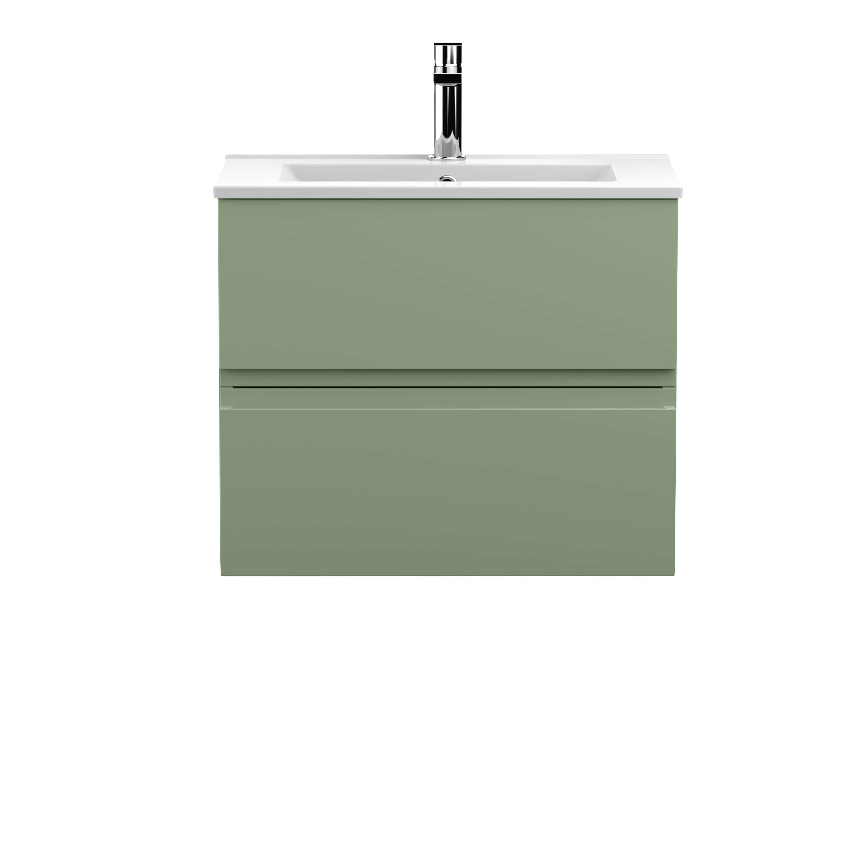 Modern green bathroom vanity with integrated sink and chrome faucet, stylish storage drawers, ideal for contemporary bathroom remodels and premium bathroom furniture.