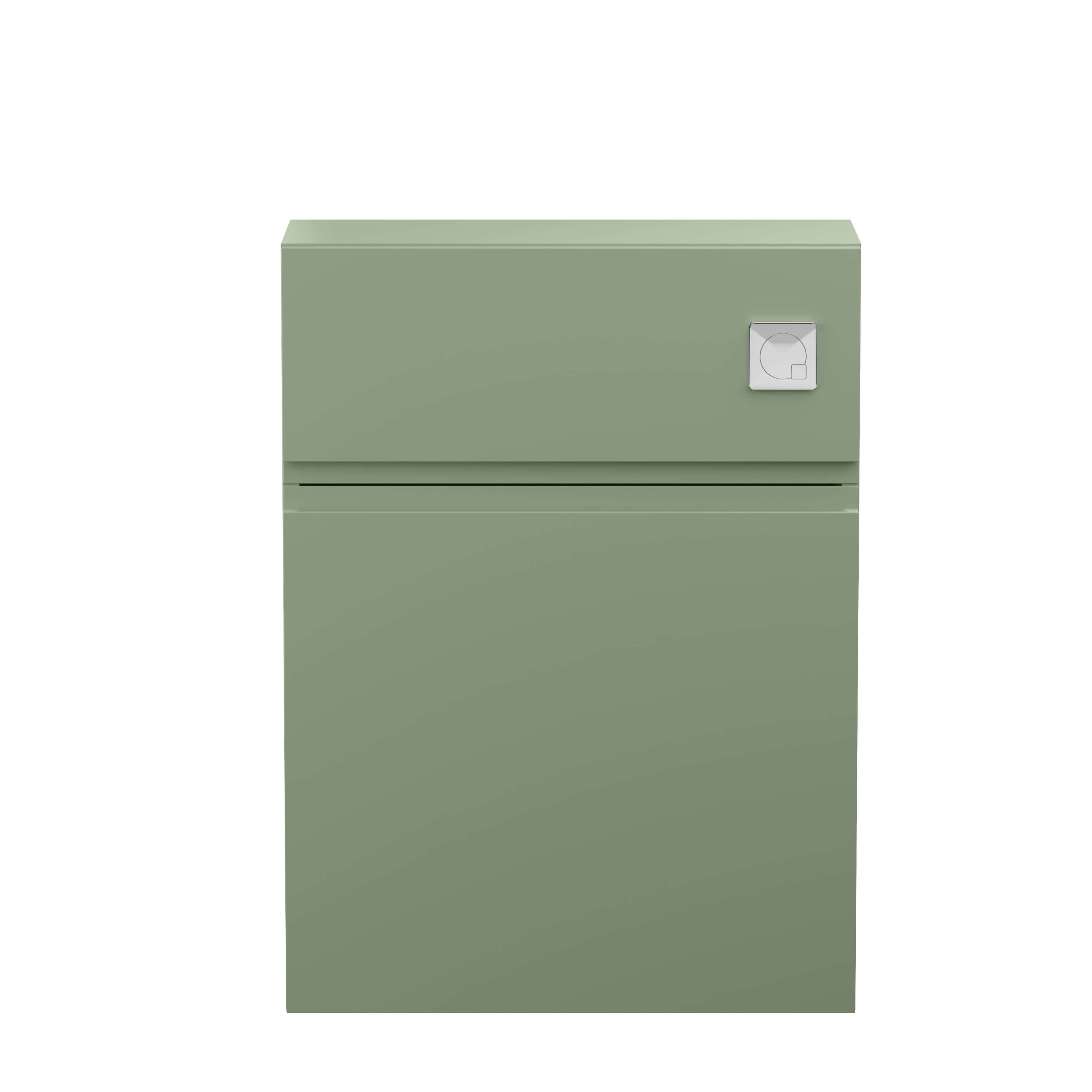 Vintage green wall-mounted boiler for bathroom heating systems.