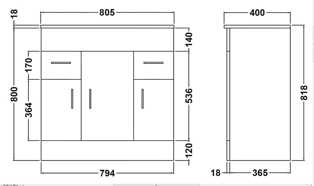 Sleek modern bathroom vanity unit with ample storage and elegant design, ideal for contemporary bathrooms, featuring clean lines and practical dimensions.