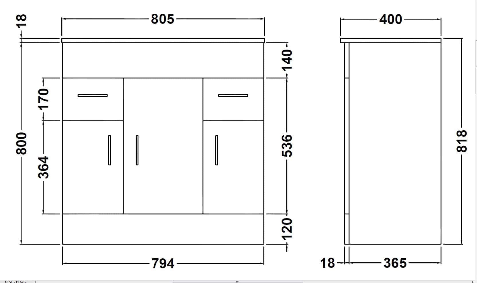 Sleek modern bathroom vanity unit with ample storage and elegant design, ideal for contemporary bathrooms, featuring clean lines and practical dimensions.