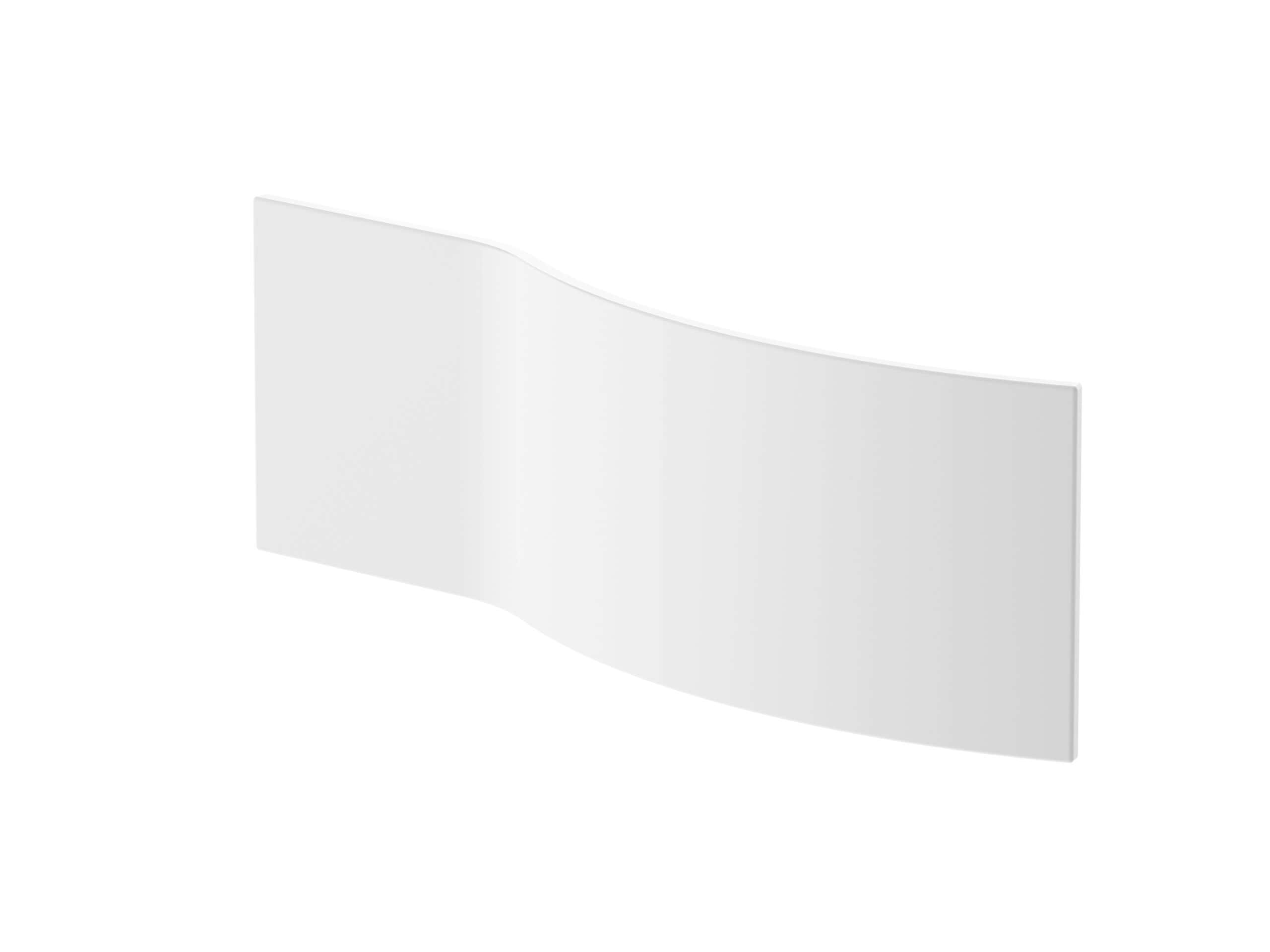 Nuie B Shaped Shower Bath Front Panel - White