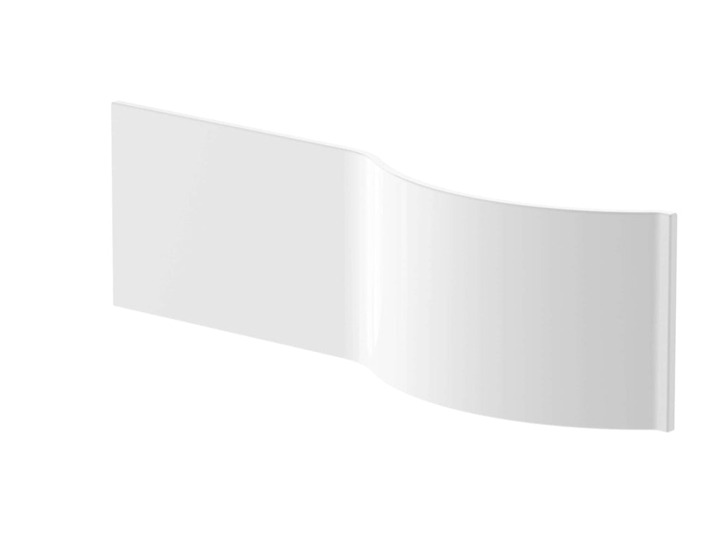 Smooth white bathroom splash guard, ideal for preventing water splashes and keeping bathrooms clean and dry. Perfect for modern bathroom renovations and stylish bathroom accessories.