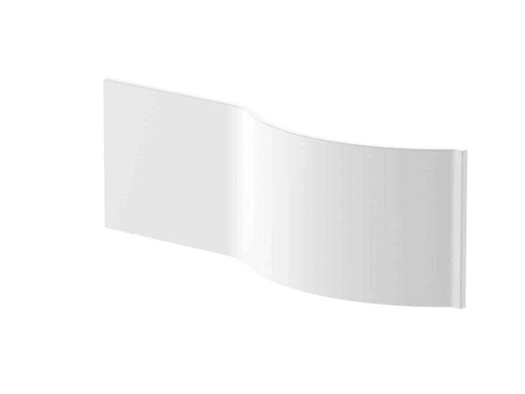 Nuie P Shaped Shower Bath Front Panel - White