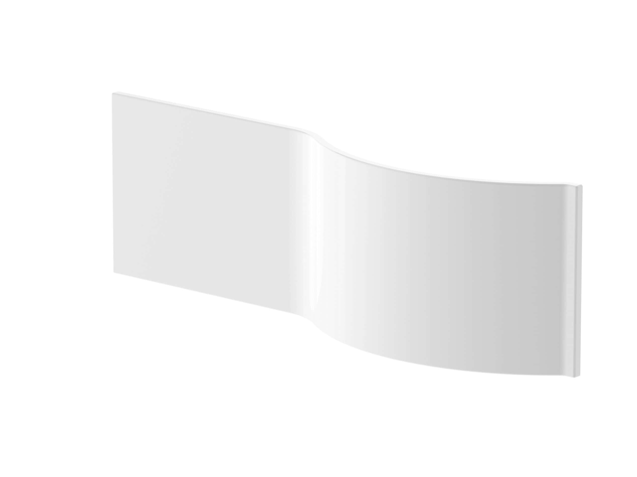 Smooth white curved bathroom panel for shower enclosure, made of durable waterproof material, perfect for modern bathroom renovation and bathroom shower design.
