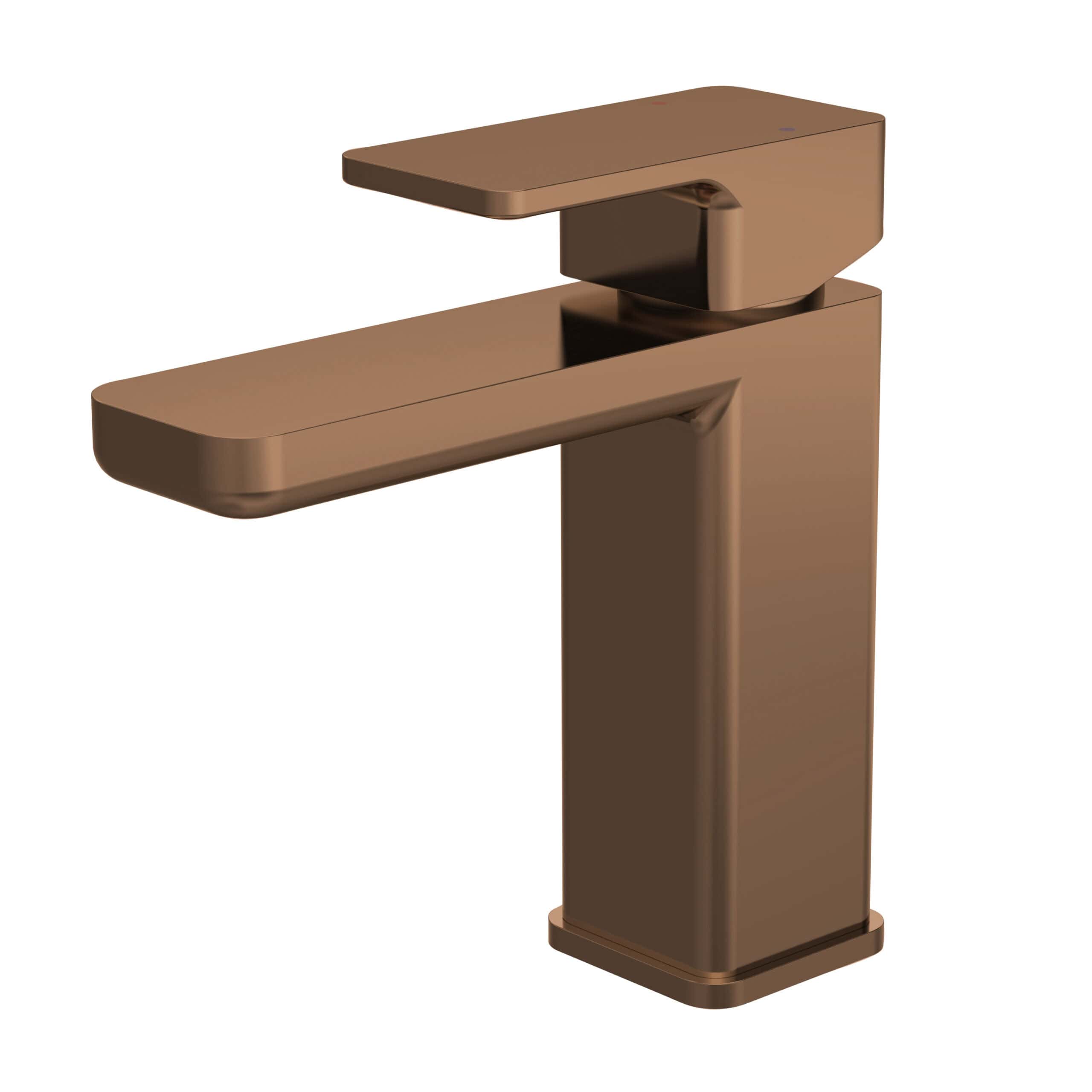 Sleek bronze bathroom mixer tap with modern design, ideal for contemporary bathroom renovations and installations. High-quality fixture built for durability and style.