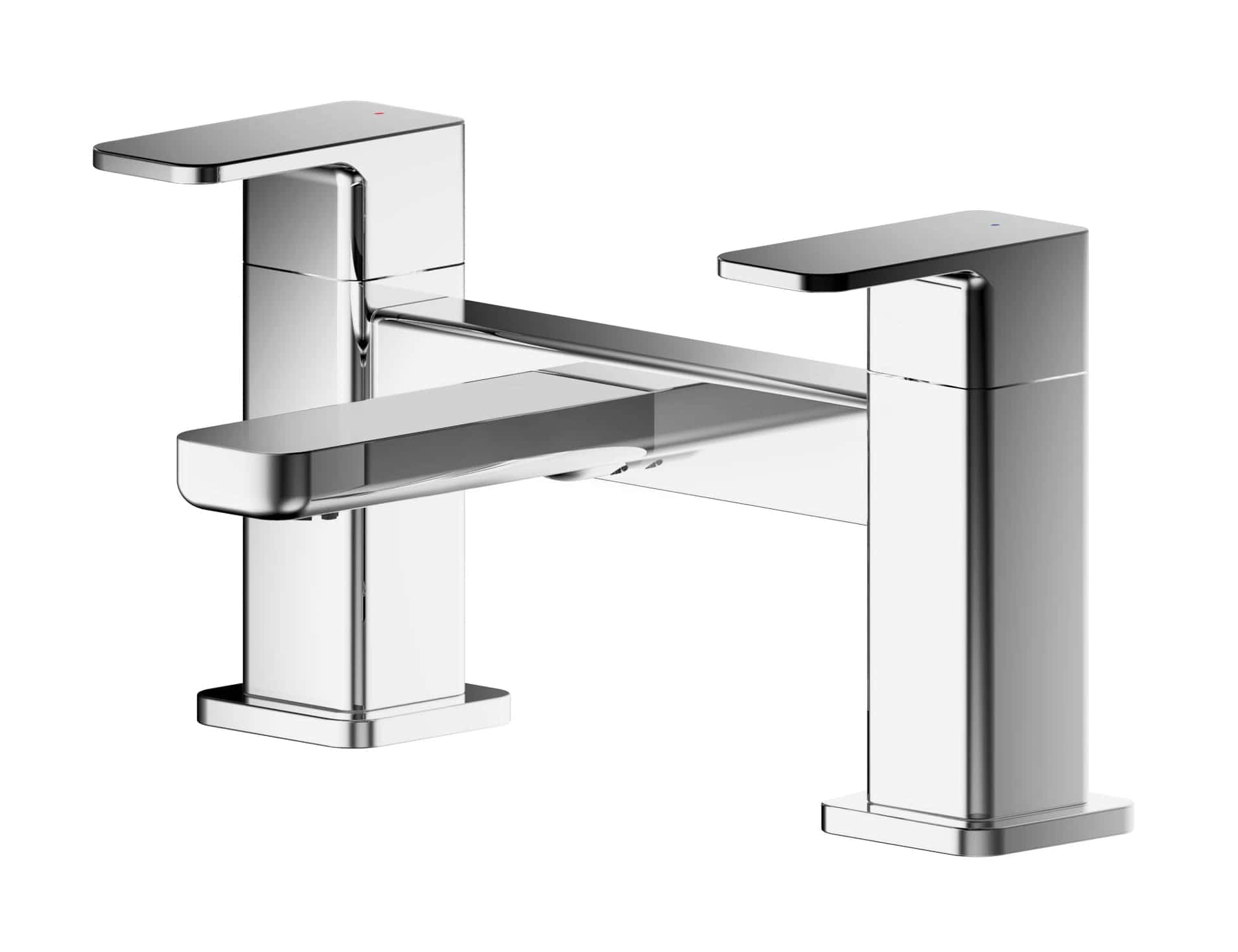 Sleek modern chrome bathroom tap with a minimalist design, suitable for contemporary bathroom sinks and washbasins. Perfect for stylish bathroom upgrades and water efficiency.