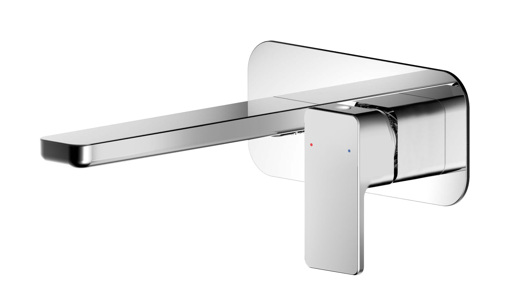 Sleek modern chrome bathroom tap with built-in temperature control, ideal for contemporary bathroom designs and high-quality fixtures.