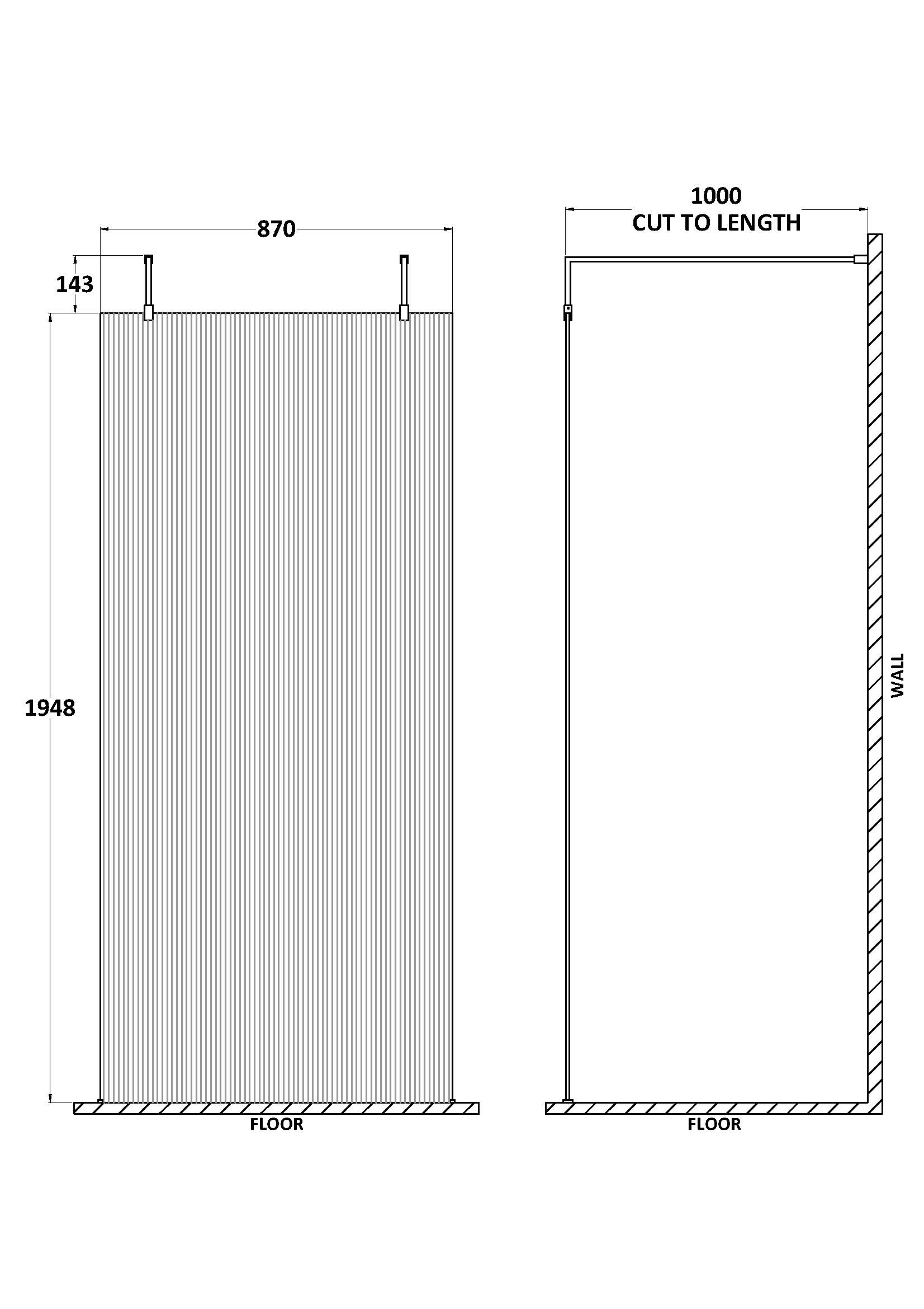 Stylish shower enclosure with clear glass and modern chrome fittings, ideal for modern bathrooms. Features precise measurements and easy installation for a sleek, functional shower space.