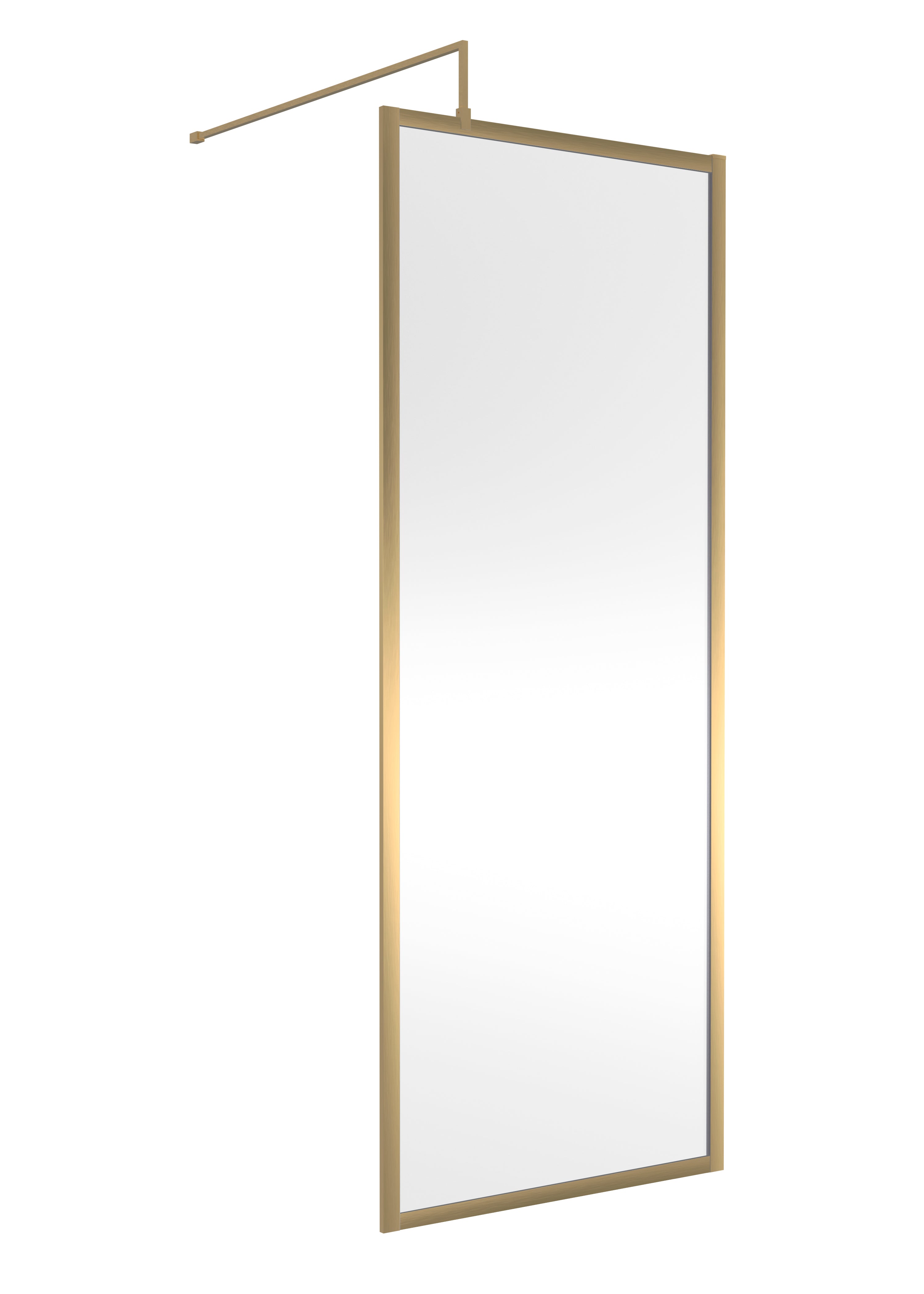 Sleek full-length bathroom mirror with wooden frame and wall-mounted design, ideal for modern bathroom decor and affordable renovation solutions.