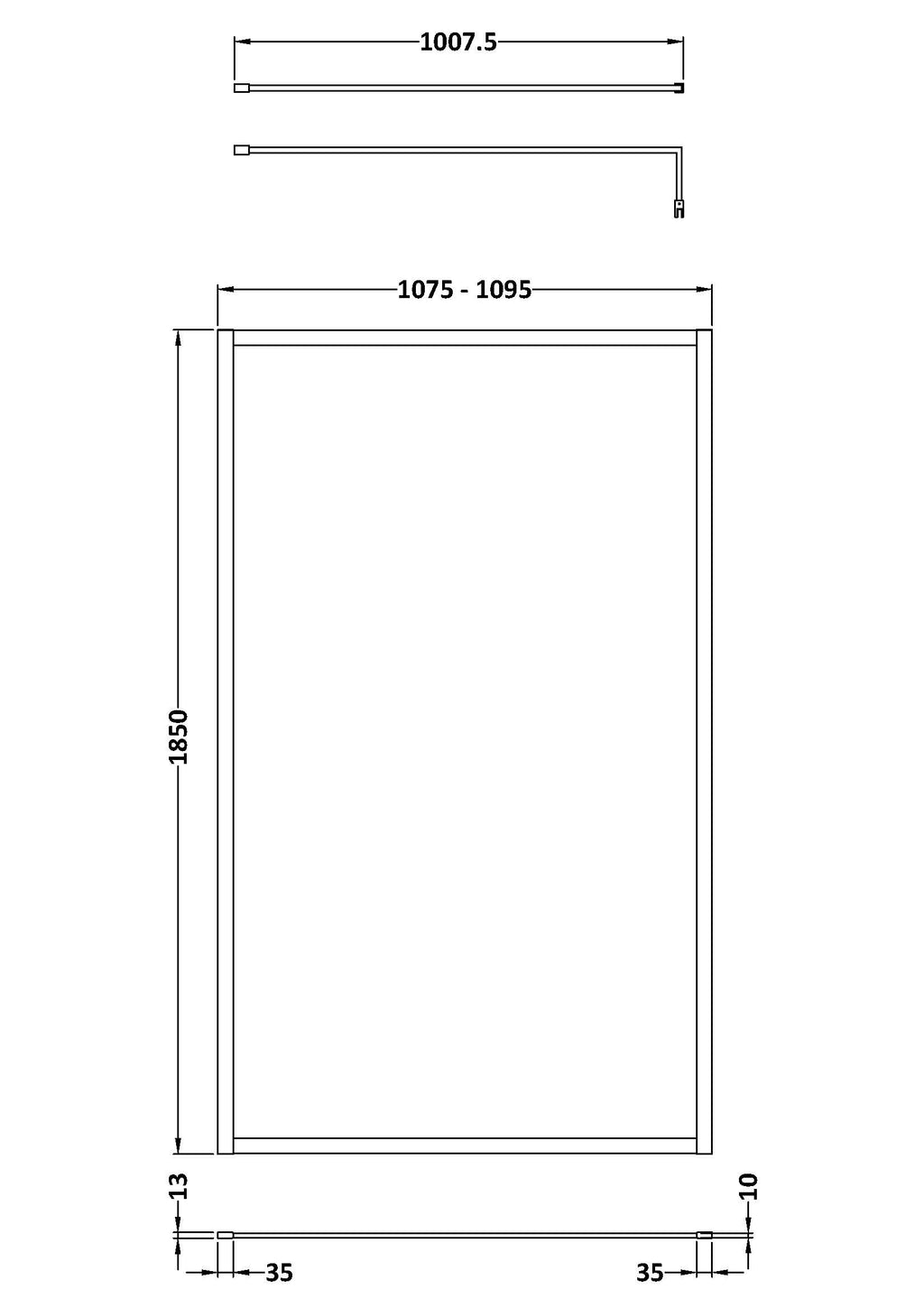 High-quality modern shower enclosure from Bubly Bathrooms, featuring sleek glass panels and durable aluminium frames, ideal for contemporary bathroom designs.