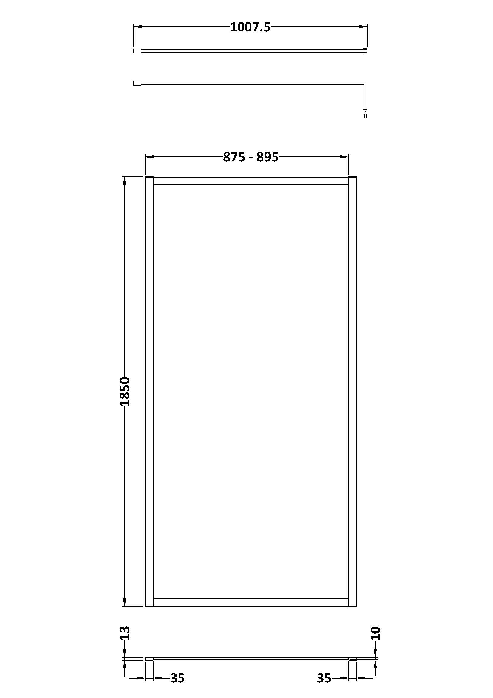 High-quality bathroom shower enclosure with precise dimensions, perfect for modern bathrooms, featuring durable materials and sleek design for a stylish and functional upgrade.