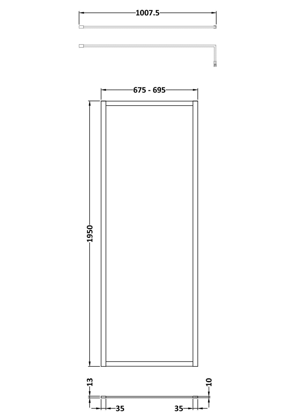 High-quality modern bathroom shower enclosure from Bubly Bathrooms, featuring clean lines and durable materials for a sleek look.