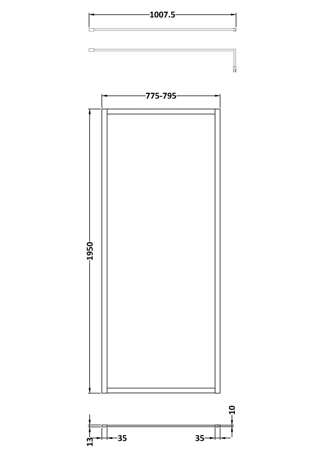 Sleek walk-in shower enclosure with modern glass panels, perfect for stylish bathrooms.