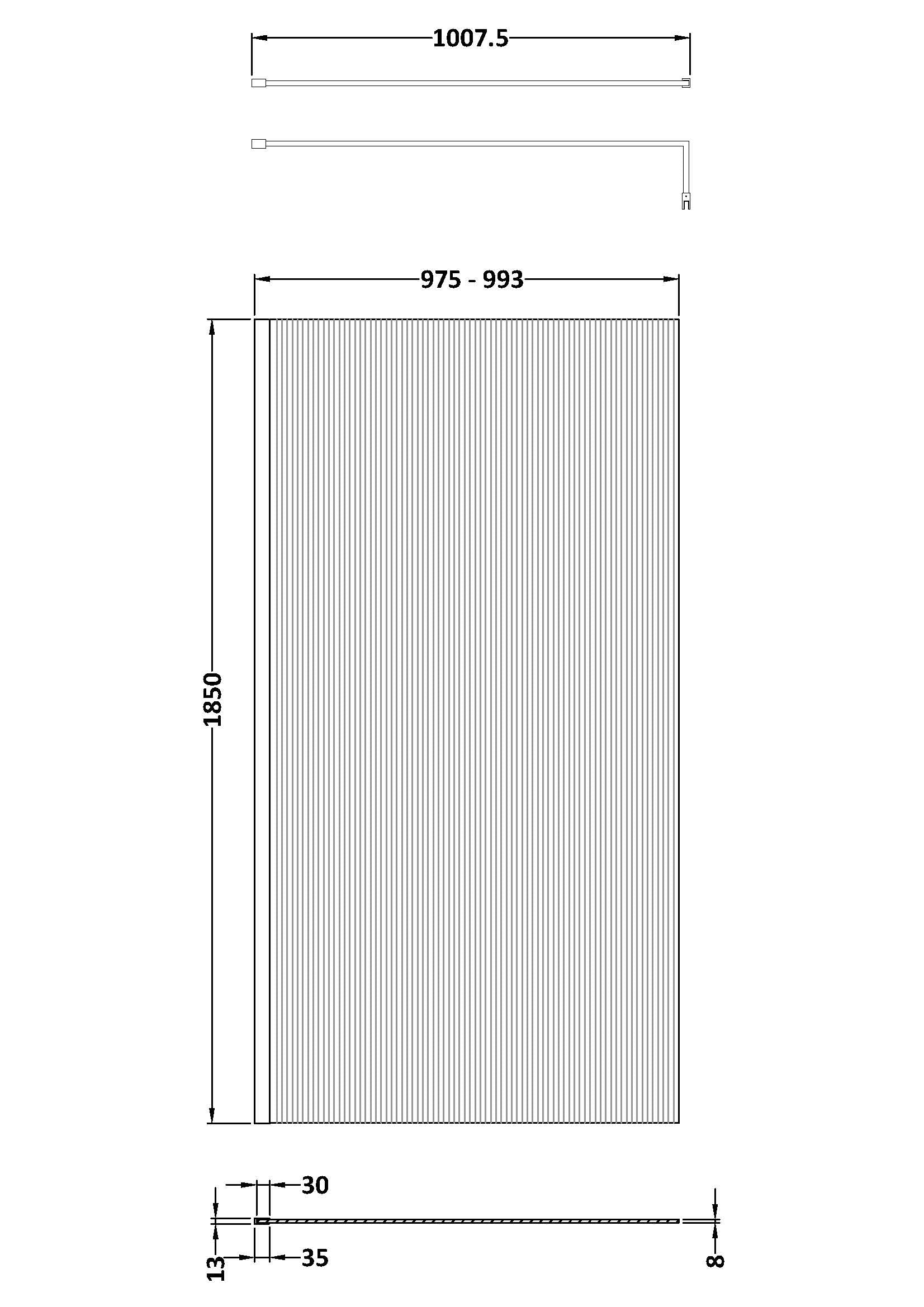 Sleek modern shower tray with textured surface, ideal for contemporary bathrooms, featuring precise measurements for perfect fit and ease of installation.