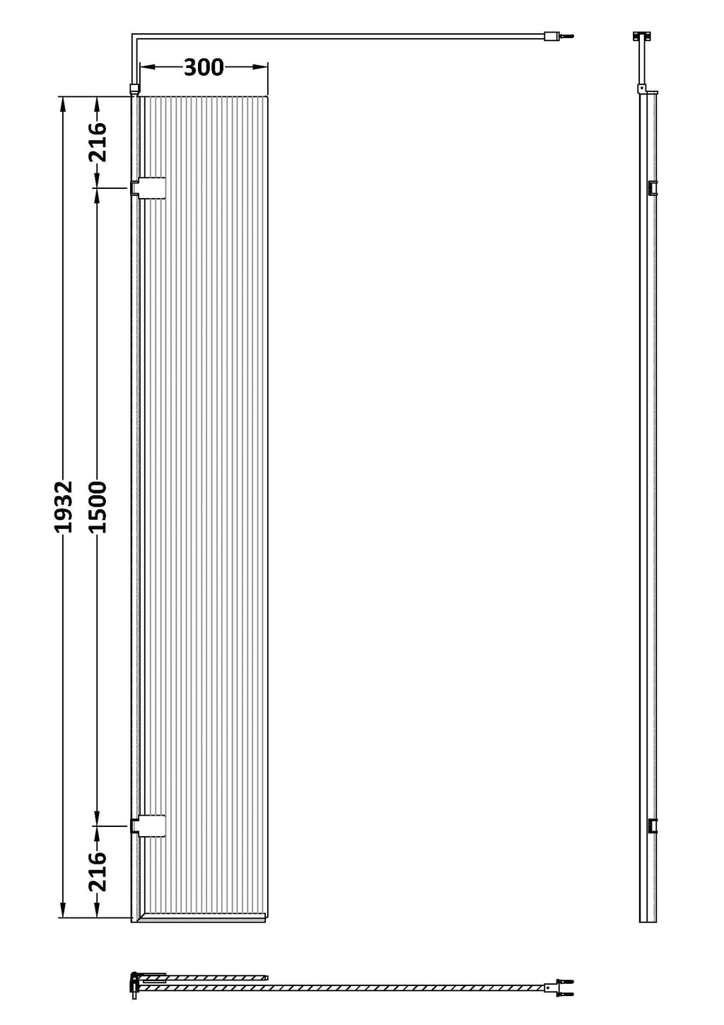 Modern shower screen with sleek lines and durable glass, ideal for contemporary bathrooms. Easy to install and maintain, perfect for enhancing your shower space.