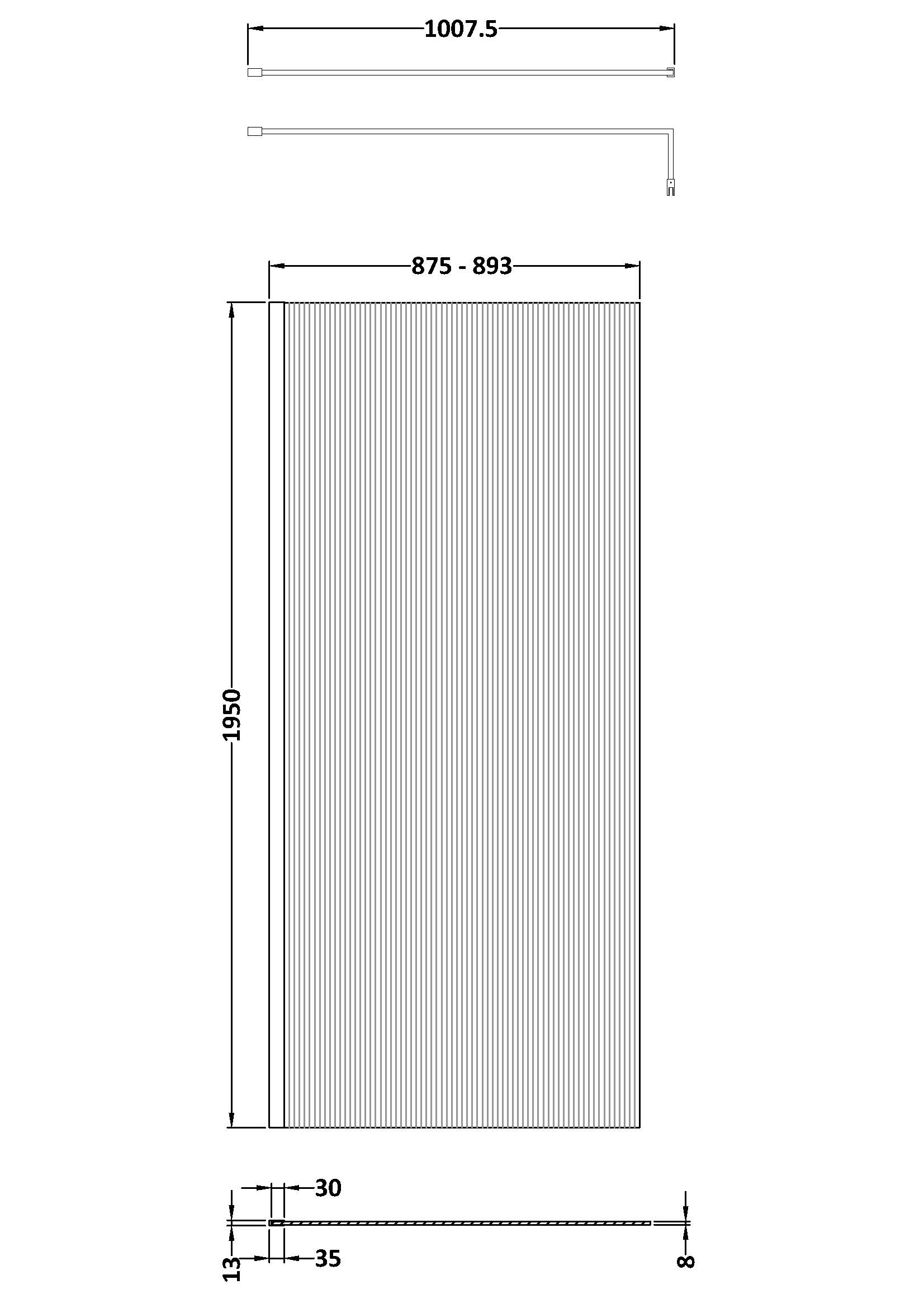 Modern bathroom shower panel with adjustable height, sleek design, and durable materials for a stylish and functional shower experience. Perfect for contemporary bathroom renovations.