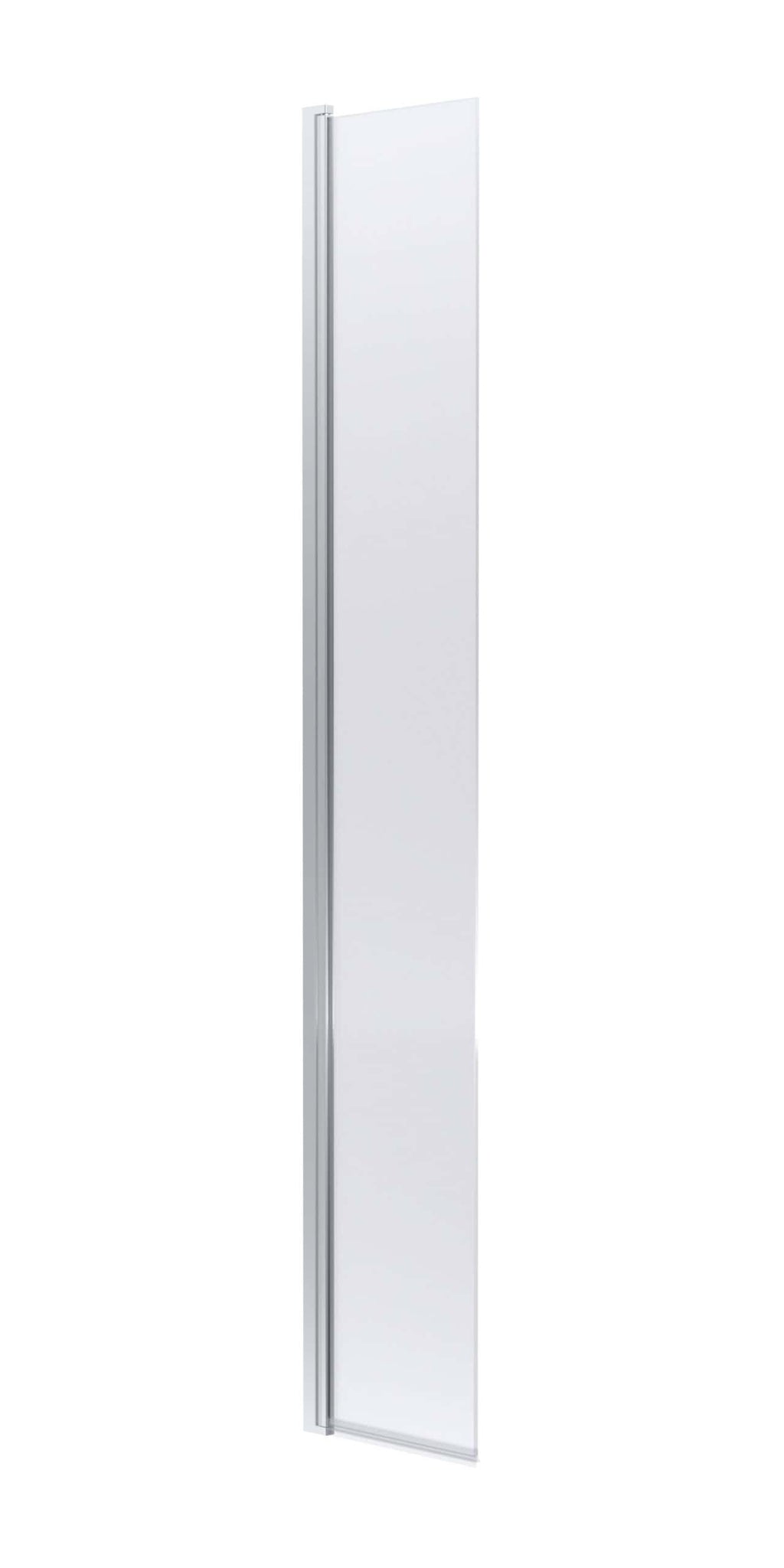 Nuie Wetroom Hinged Flipper Panel - 8mm Clear Glass - 1850mm x 300mm