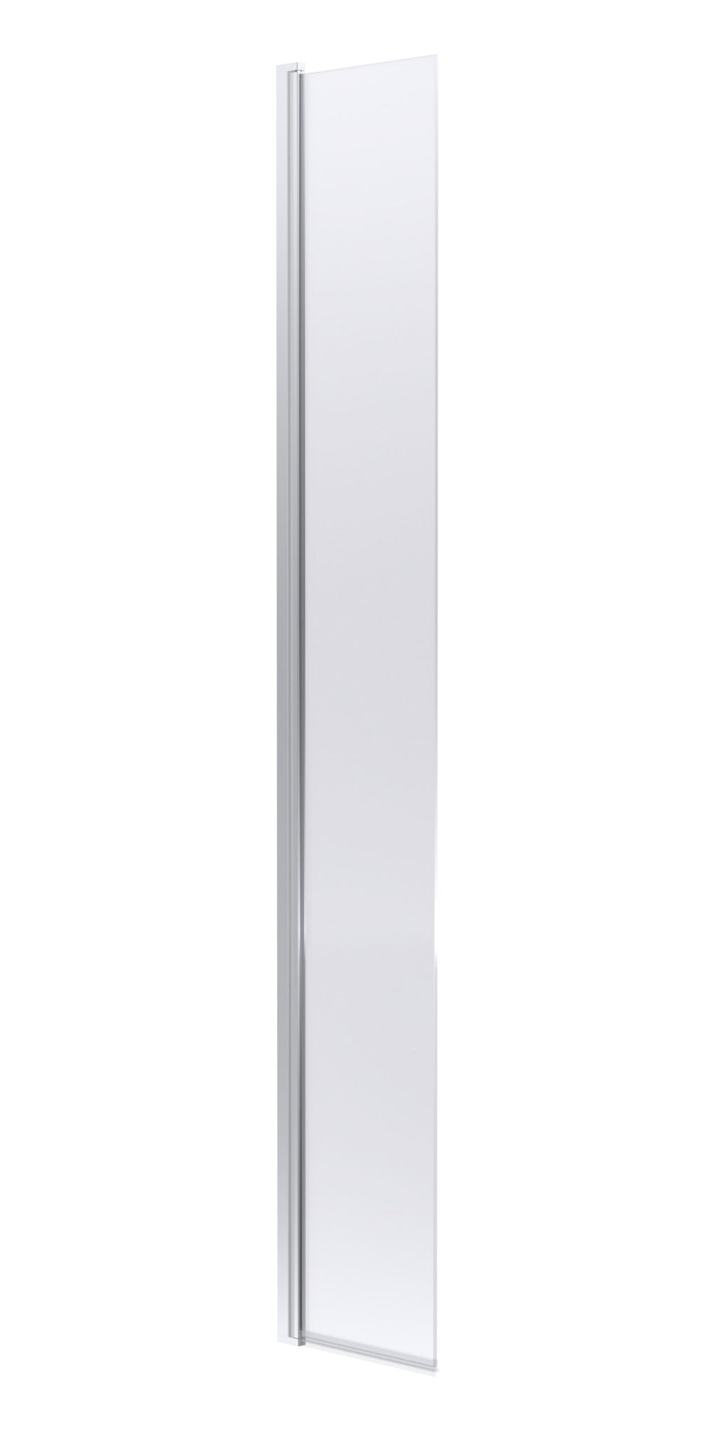 Clean, modern white shower screen for bathroom renovation, featuring a sleek frameless design, perfect for enhancing your shower area with style and functionality.