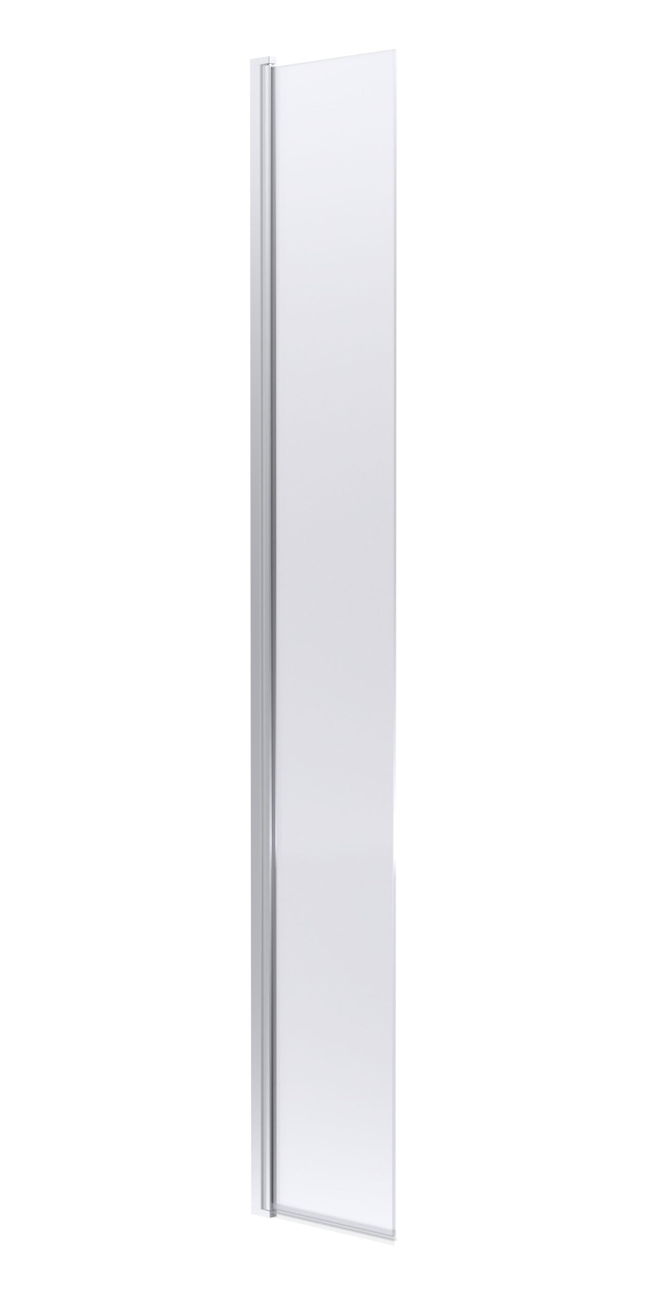 Clean, modern white shower screen for bathroom renovation, featuring a sleek frameless design, perfect for enhancing your shower area with style and functionality.