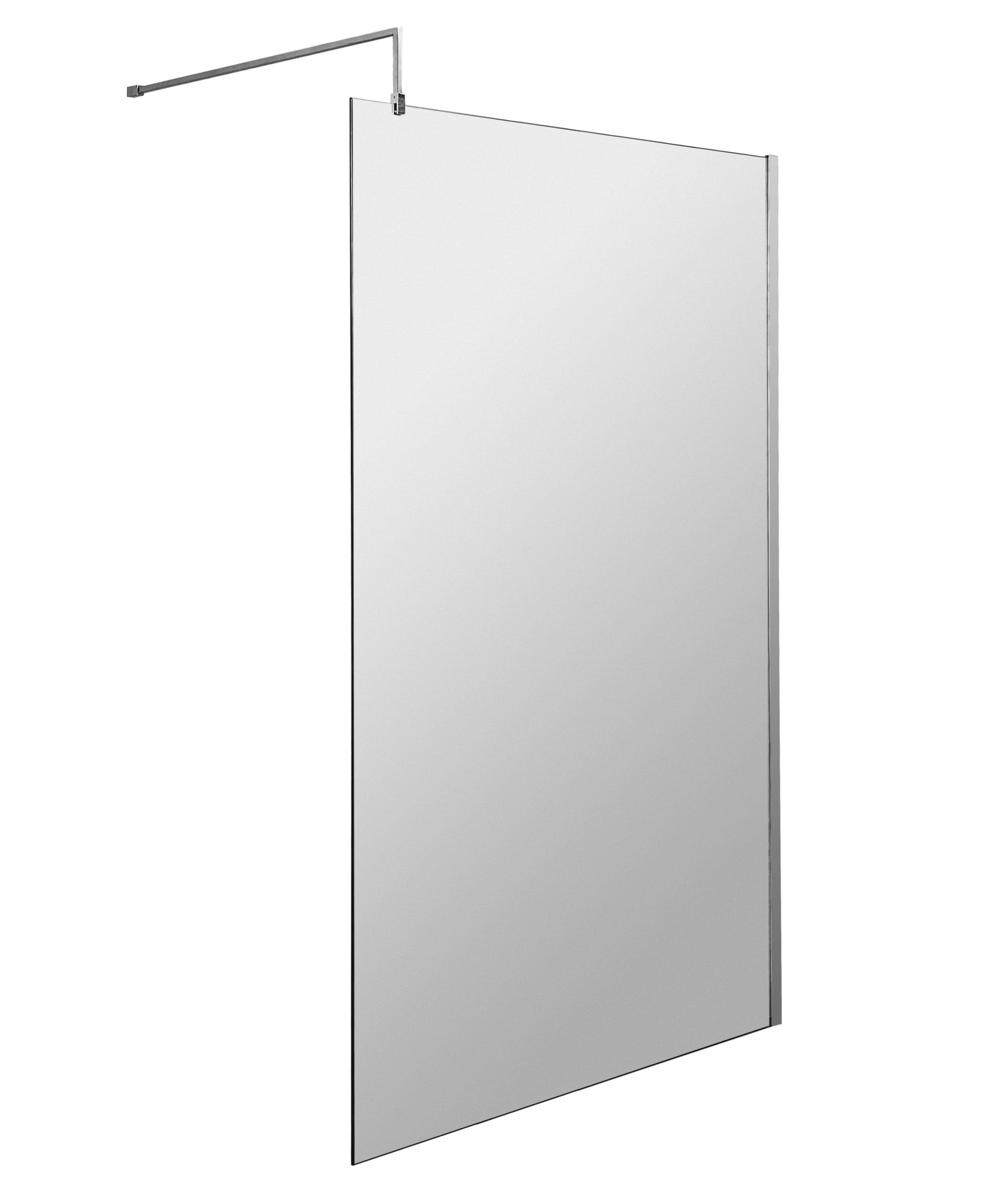 Shower screen for modern bathroom renovation, durable glass with sleek aluminium frame for high-quality shower enclosures.