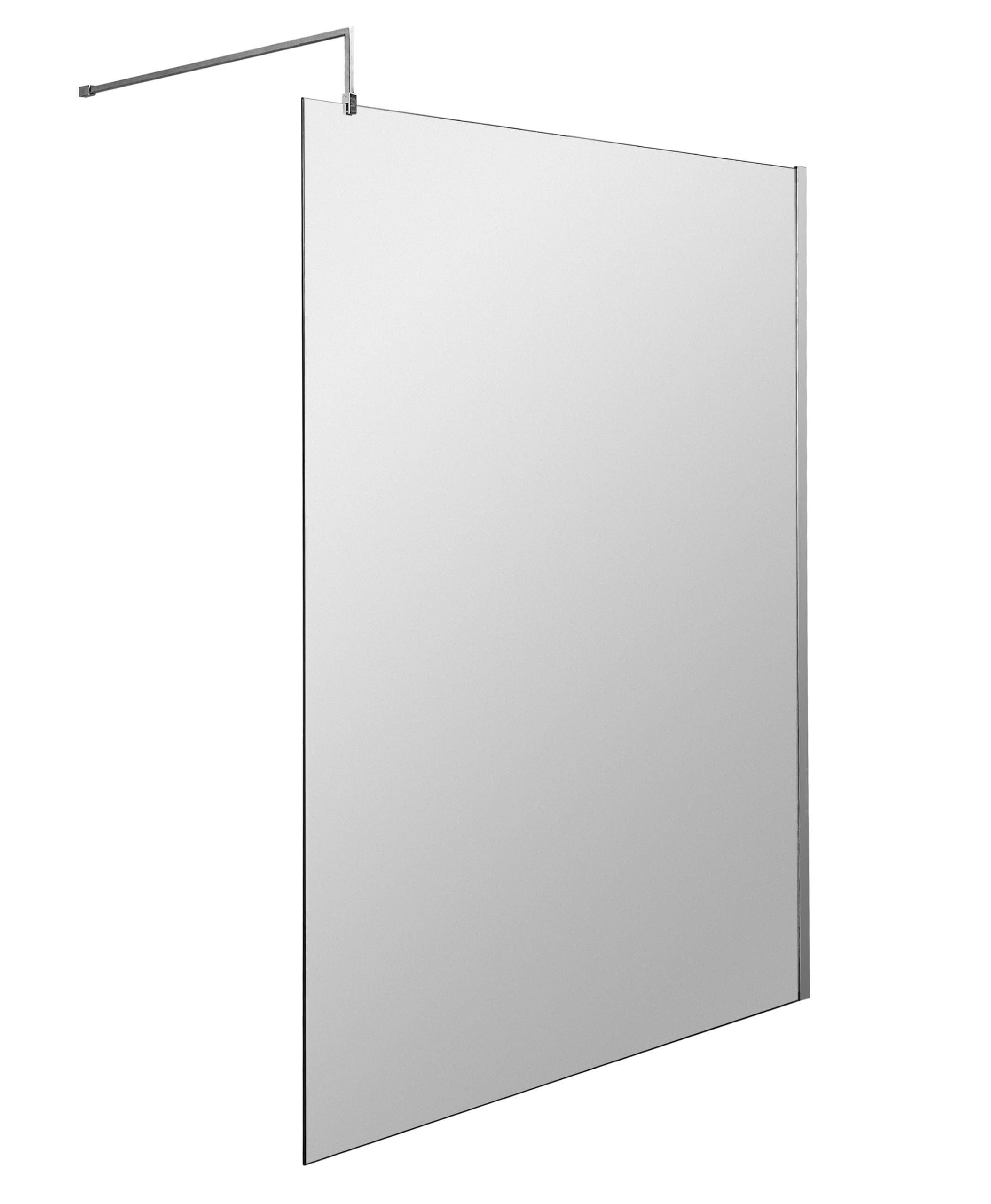 Bright glass bathroom shower screen for modern wet room and bathroom renovation. Durable, stylish, easy to clean, and perfect for creating a sleek shower enclosure.