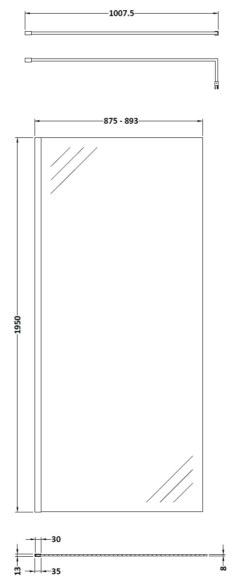 Stunning glass shower enclosure with sleek design, perfect for modern bathrooms. Customisable dimensions for a seamless fit, durable materials for long-lasting use.