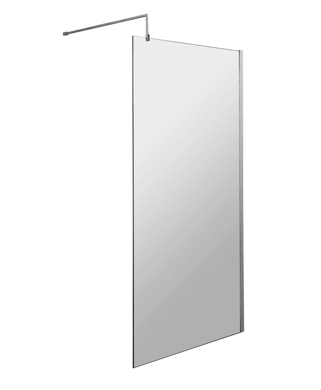 Contemporary glass shower screen for modern bathrooms, providing a sleek and functional shower enclosure. Perfect for enhancing bathroom aesthetics and ensuring water protection.