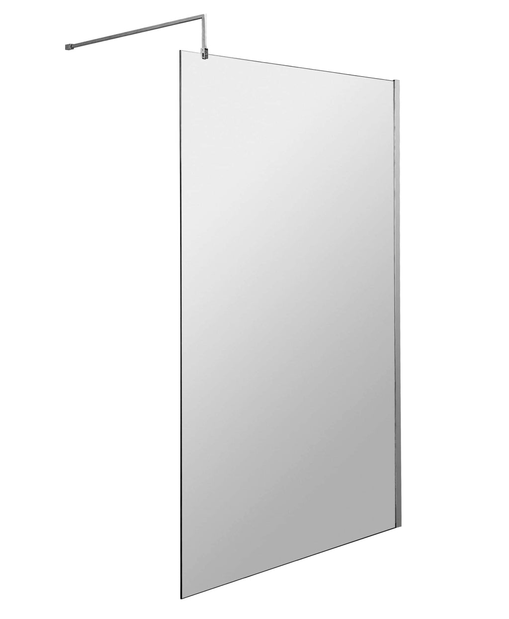 Sleek, frameless glass shower screen for modern bathrooms, offering a stylish and functional upgrade for a shower enclosure. Perfect for bathroom renovation and waterproofing.