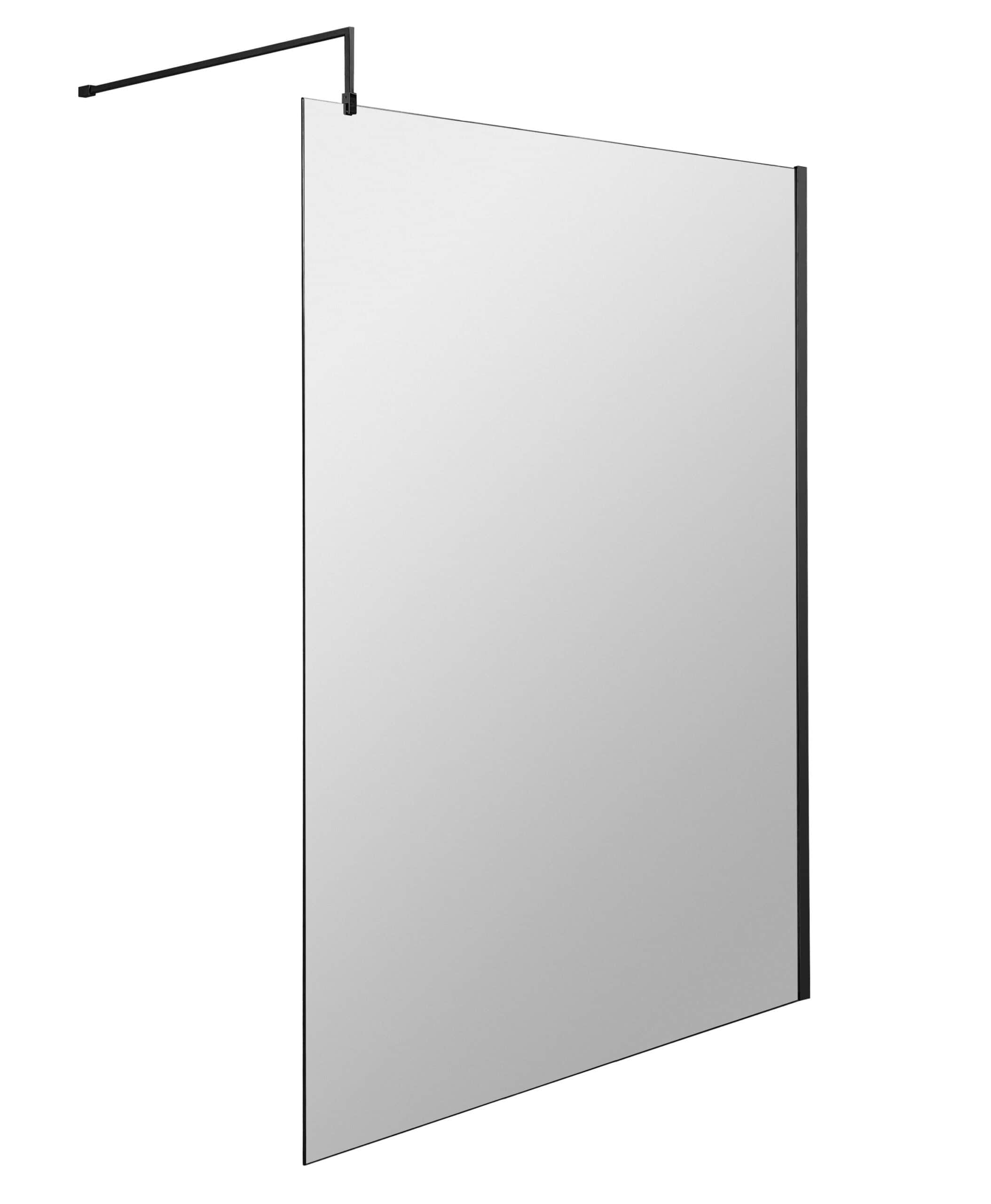 Sleek frameless glass bathroom shower screen for modern bathroom renovation and design. Durable, stylish, and easy to clean shower enclosure. Perfect for creating a minimalist bathroom aesthetic.