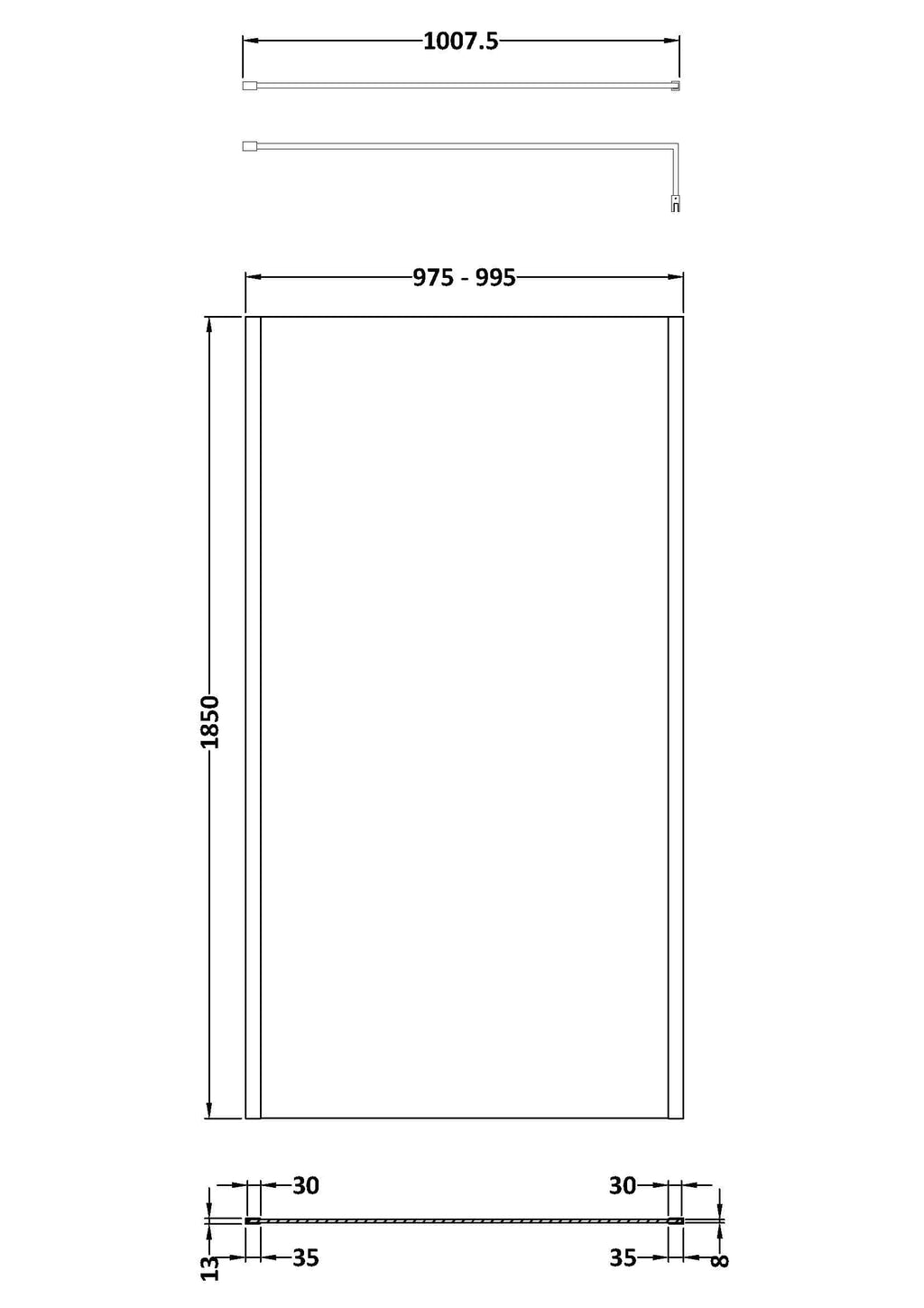 Shower enclosure with glass doors and chrome fittings from Bubly Bathrooms. Modern and stylish bathroom shower screen, perfect for contemporary bathroom renovations.