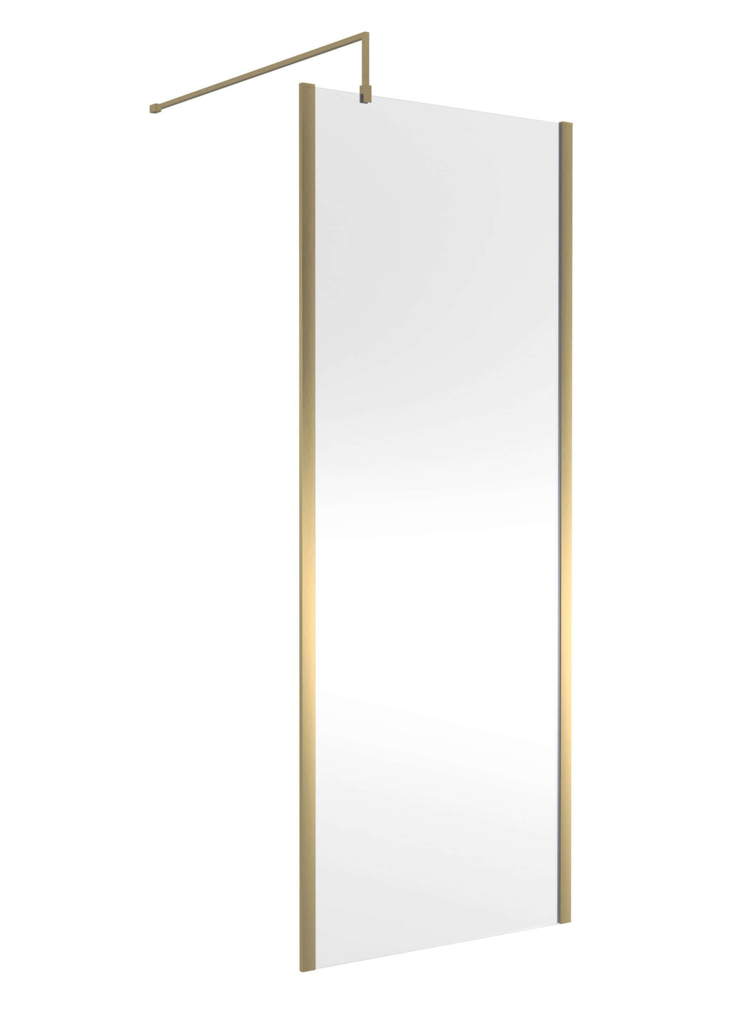 Contemporary bathroom glass shower screen with wooden frame, ideal for modern bathroom designs and easy to maintain. Perfect for stylish and functional bathroom renovations.