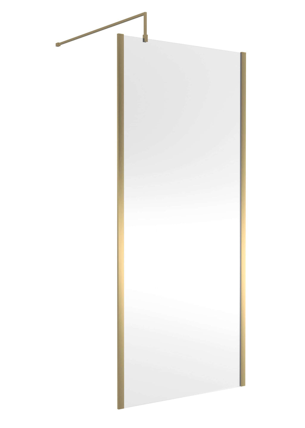Modern freestanding bathroom mirror with a sleek white surface and elegant wooden trim, perfect for contemporary bathroom decor. Ideal for creating a bright, stylish, and functional space.