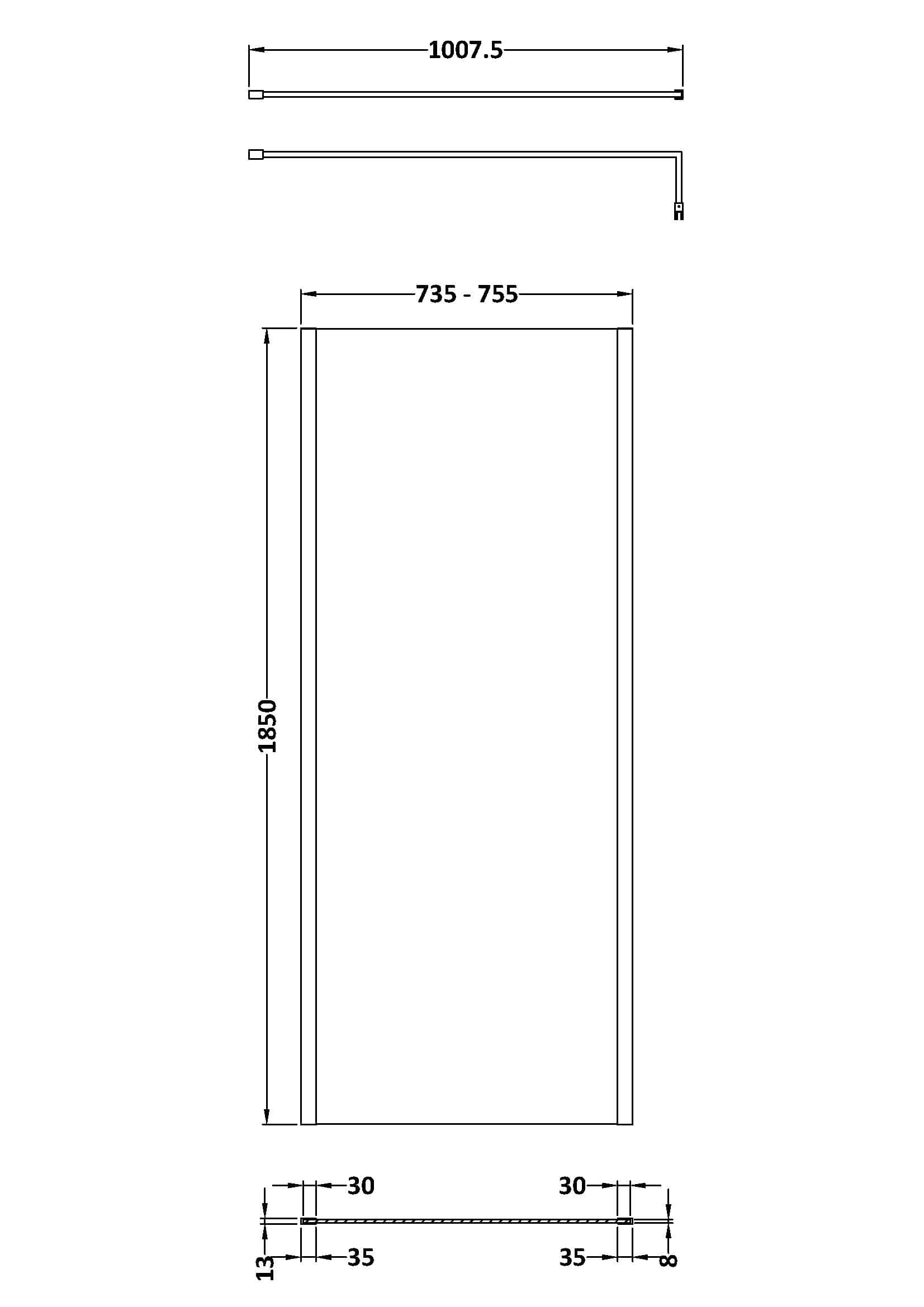 High-quality shower enclosure with precise measurements, ideal for modern bathrooms. Durable glass panels and sleek design enhance bathroom aesthetics and functionality, perfect for any bathroom renovation.