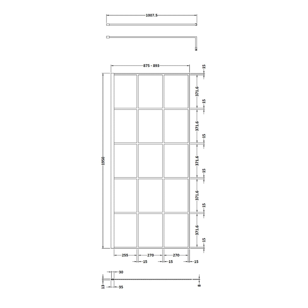 Elegant bathroom window design with detailed measurements, perfect for modern bathroom renovations and improvements. Ideal for enhancing natural light and privacy.