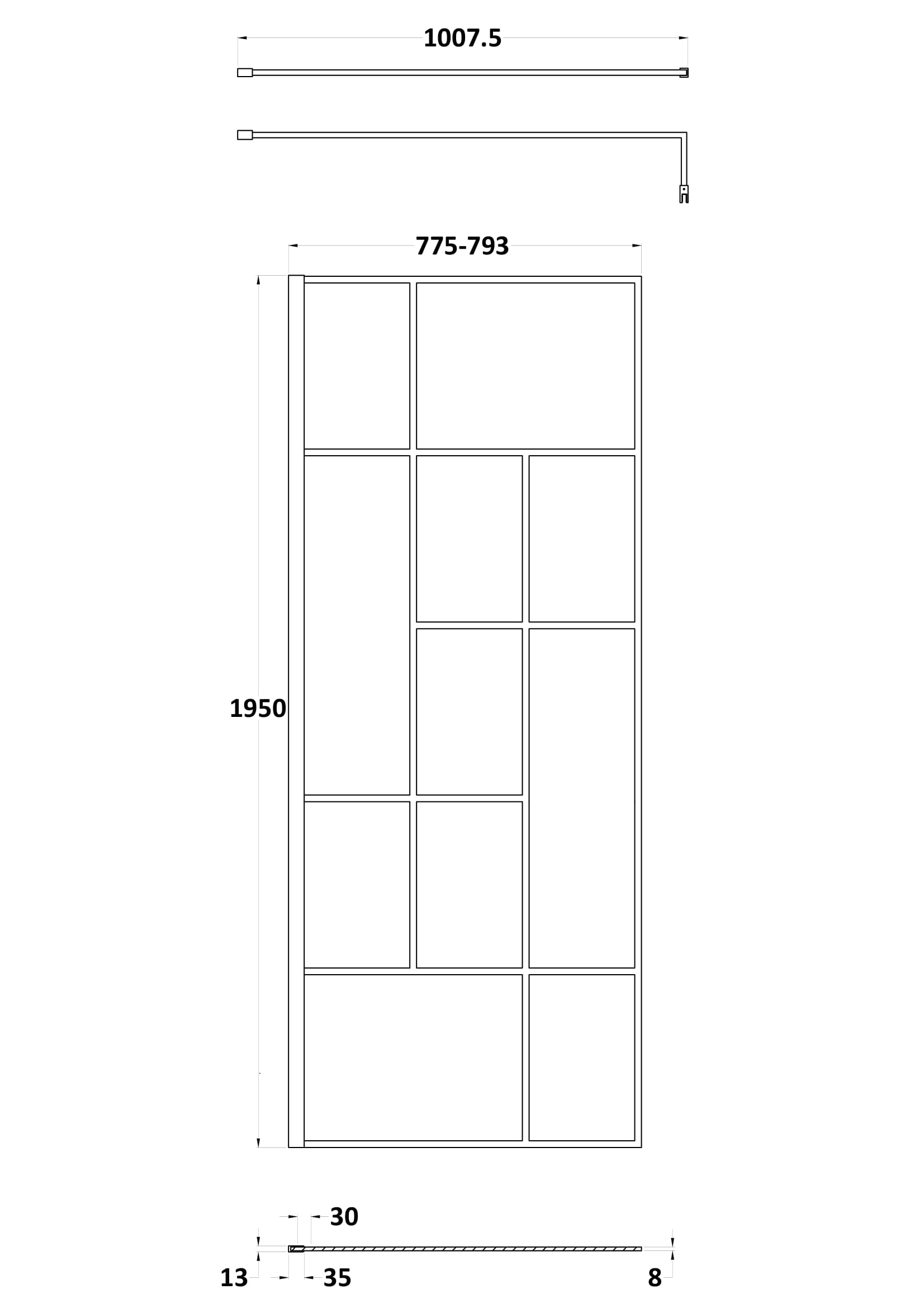 Modern bathroom shower screen with sleek frame and clear glass for a stylish and functional upgrade. Perfect for bespoke bathroom designs and space optimisation.