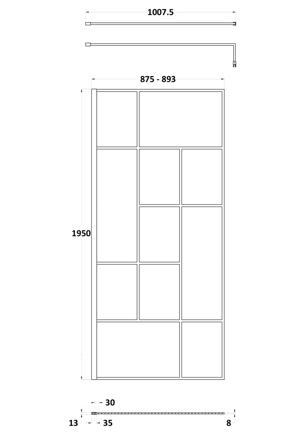 Modern picture of a luxurious bathroom shower enclosure with multiple glass panels and sleek metal framing, ideal for contemporary bathroom design.