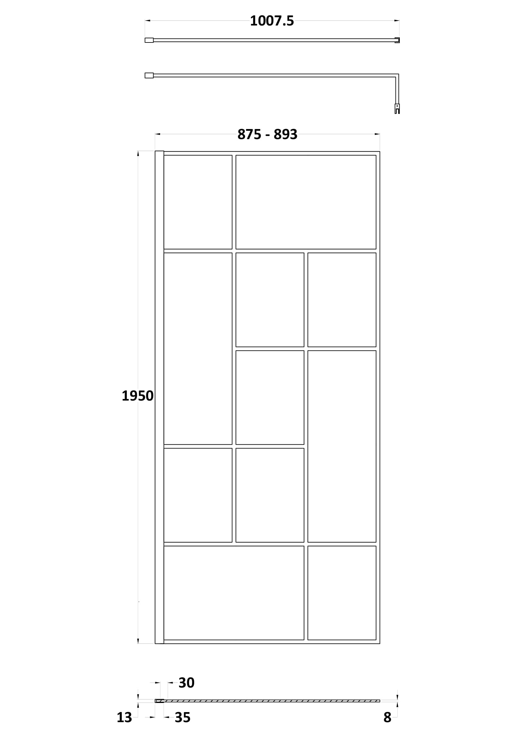 Modern picture of a luxurious bathroom shower enclosure with multiple glass panels and sleek metal framing, ideal for contemporary bathroom design.