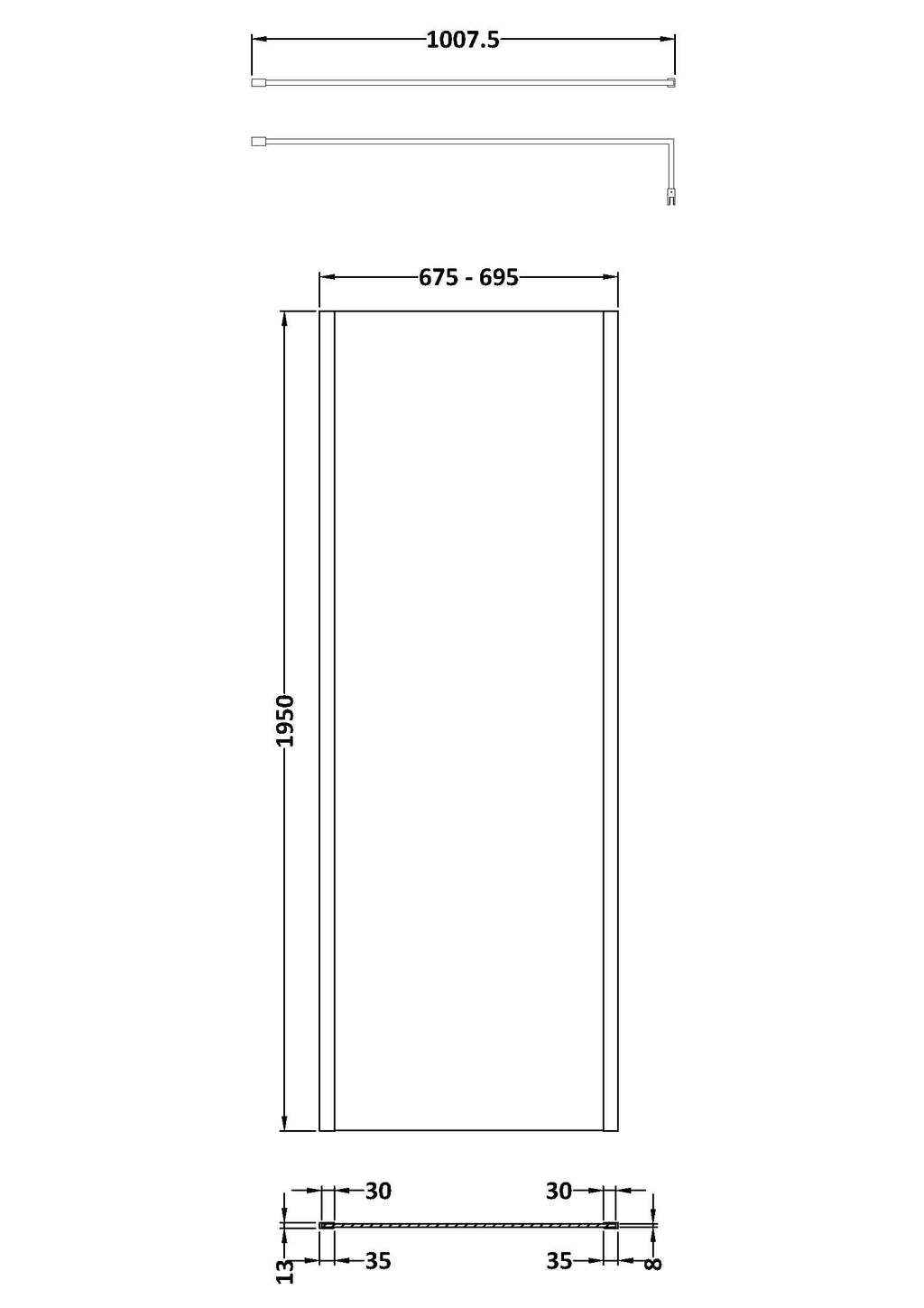 Modern rectangular shower enclosure with clear glass panels and sleek chrome frame, designed for stylish and functional bathroom renovation.