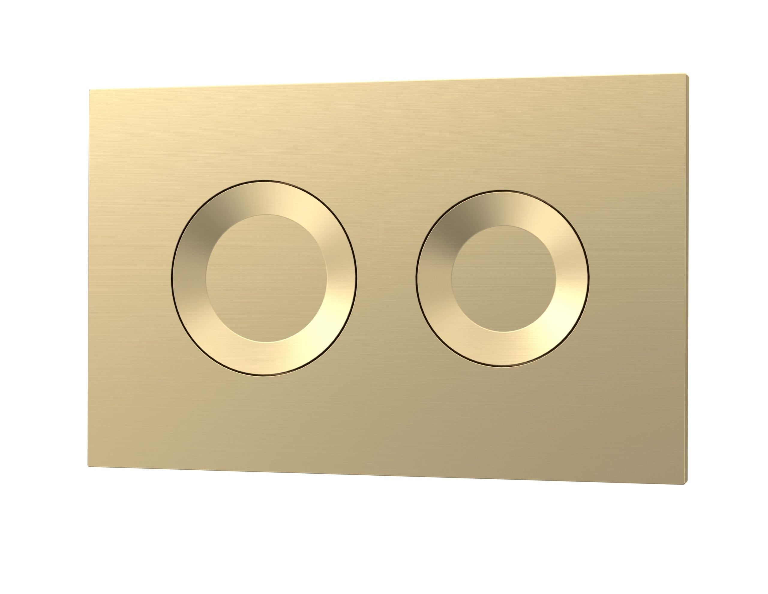 Modern gold double electrical socket for bathroom lighting fixtures and appliances, designed with a sleek, contemporary finish to enhance bathroom decor and safety.