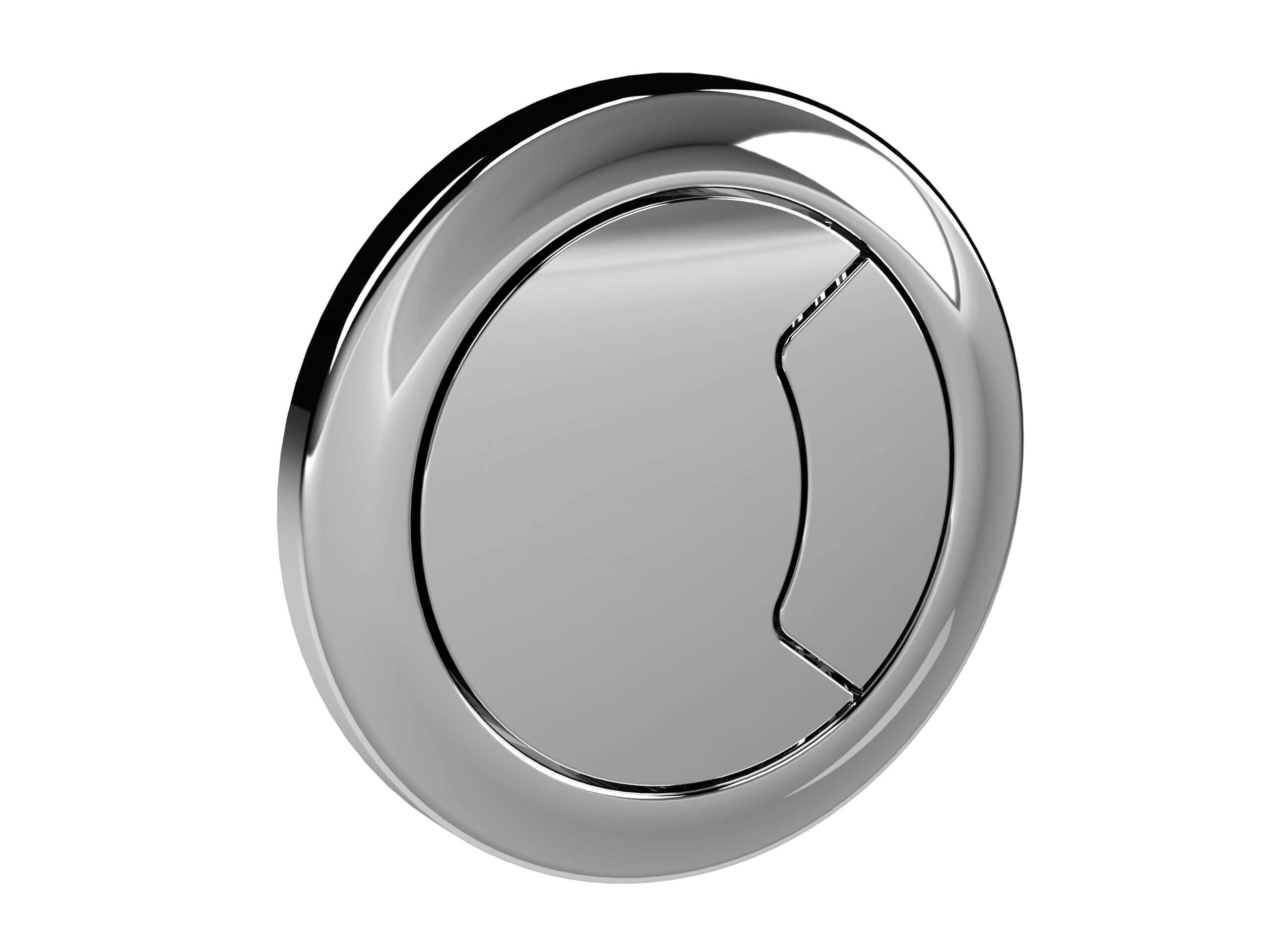 Sleek chrome bathroom radiator control valve for modern bathroom heating and style.