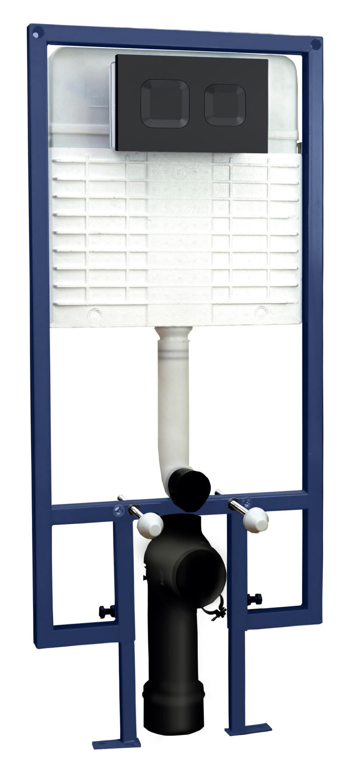 Replacement toilet cistern and flushing mechanism for Bubly Bathrooms, ideal for modern bathroom renovations, ensuring reliable flush performance and ease of installation.