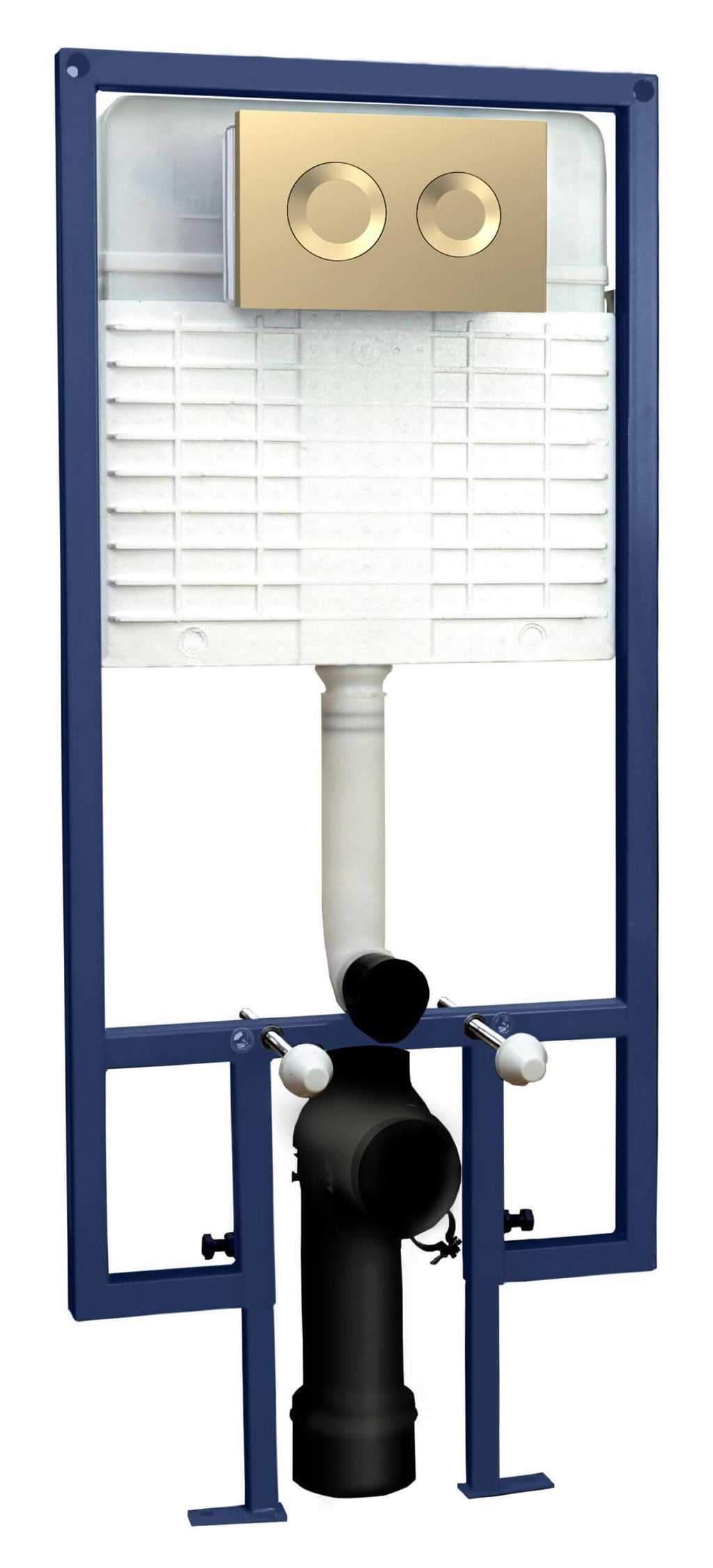 Valve concealed cistern for wall-mounted toilet, ideal for modern bathrooms and efficient plumbing systems.